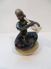 Alfredo Barbini Rare Snake Charmer Murano Figure, 1950s