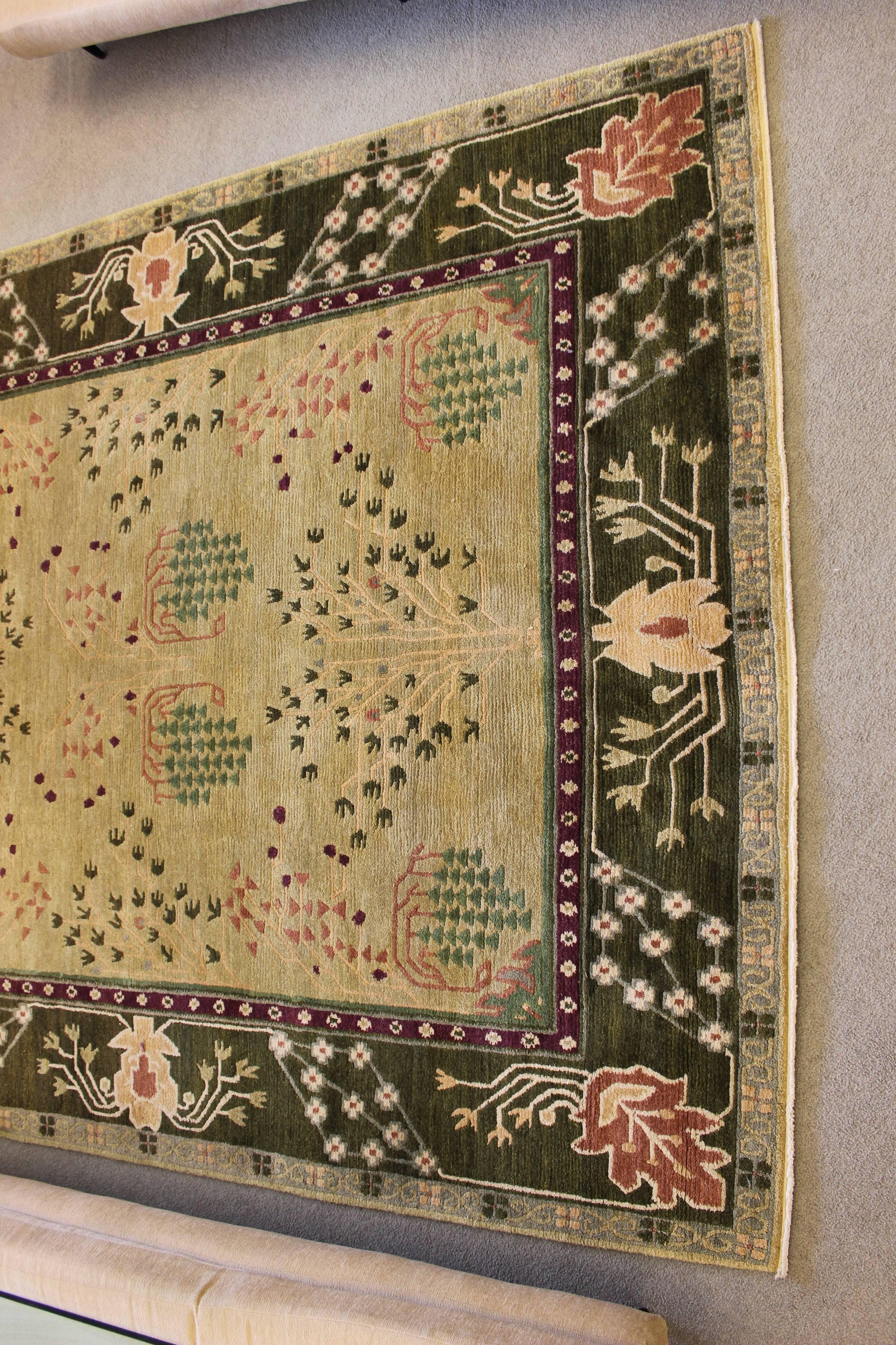 Tufenkian Tibetan Armenian hand-knotted 100% Wool 8' x 10' rug entitled 