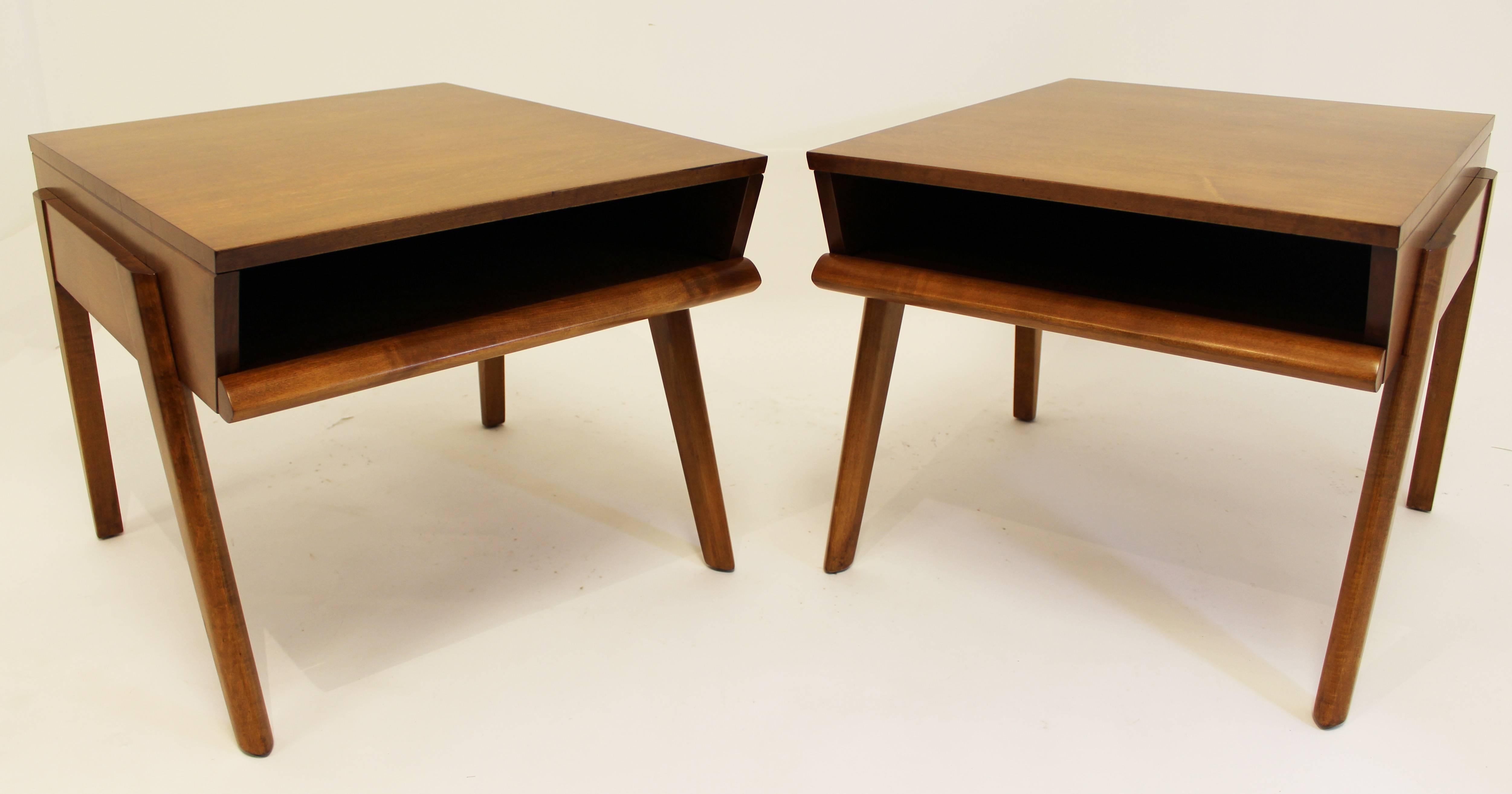 North American John Keal for Brown Saltman Pair of End Tables and Coffee Table