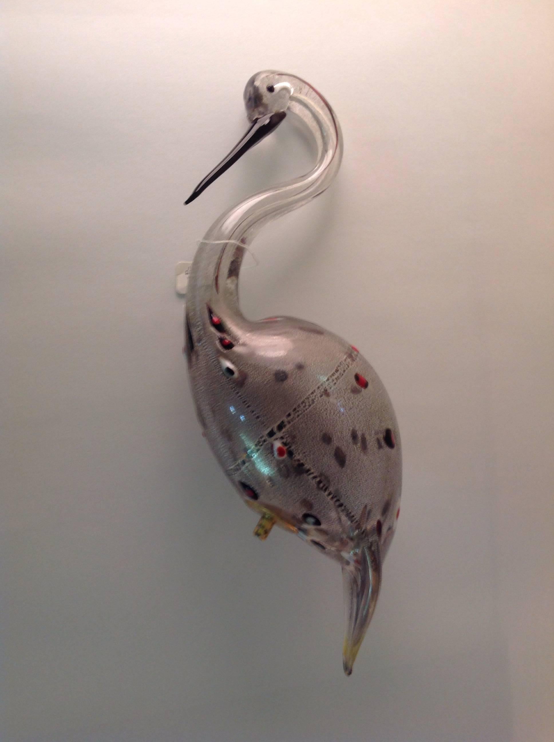 Monumental Signed Pair of Licio Zanetti Murano Birds, circa 1970s 1