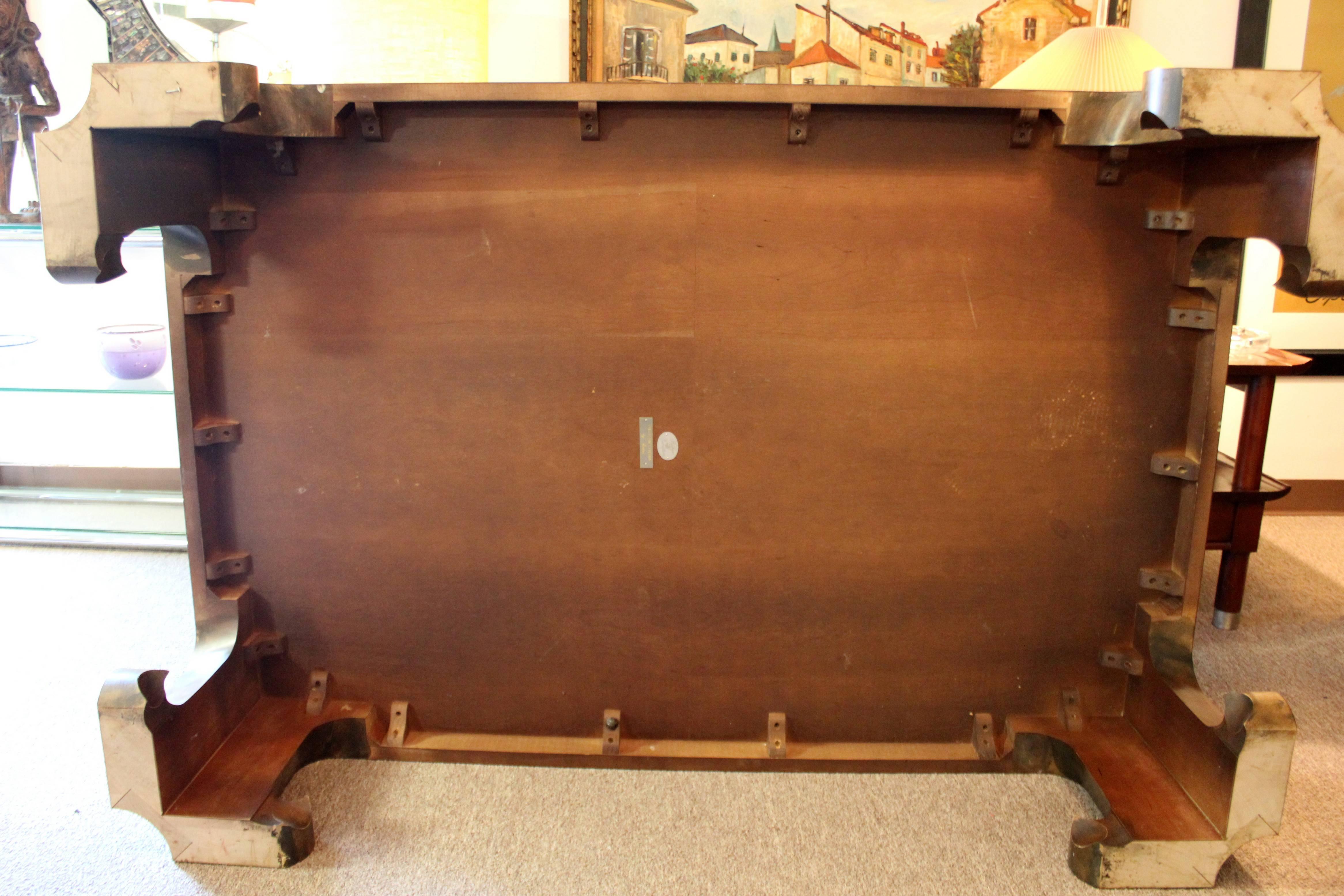 Baker Burl Wood Asian Coffee Table Collector's Edition In Excellent Condition In Keego Harbor, MI