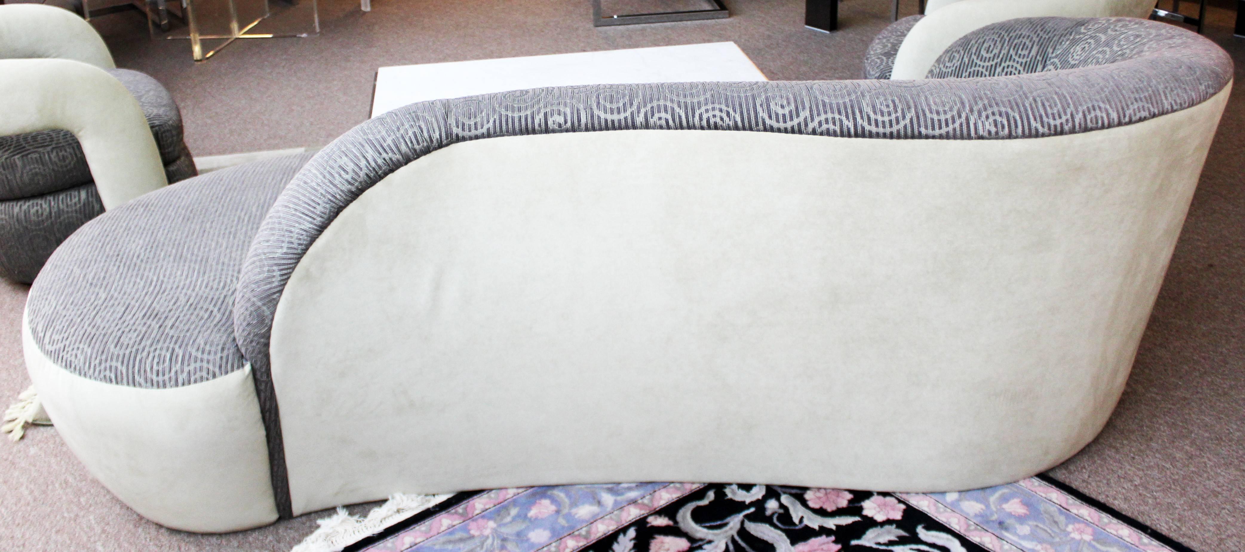 Mid-Century Modern Weiman Curved Chaise Cloud Sofa Attributed to Vladimir Kagan