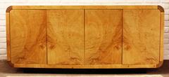 Scene Two Burl Olive Ash and Ebony Sideboard or Credenza by Henredon