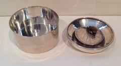 Hand Wrought Sterling Box by Ruth Erickson with Tigers Eye Frog