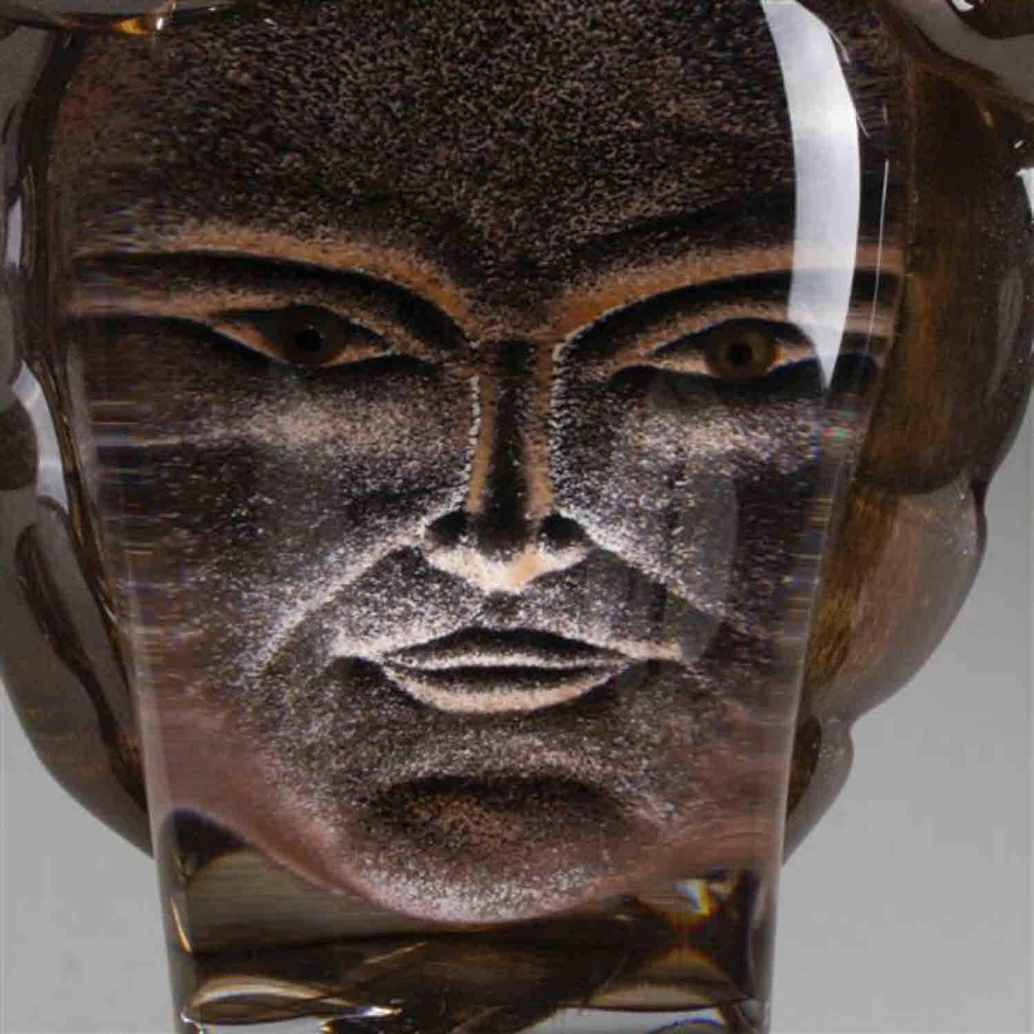 Signed and dated large studio glass sculpture by Kenneth Walker Carder from 2001.
