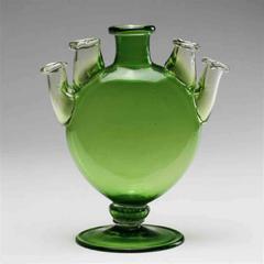 Rare Color 5 Spout Murano Vase by Napoleone Martinuzzi