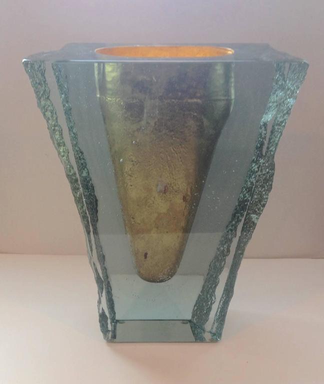 Monumental Studio Glass Vase By John Lewis At 1stdibs