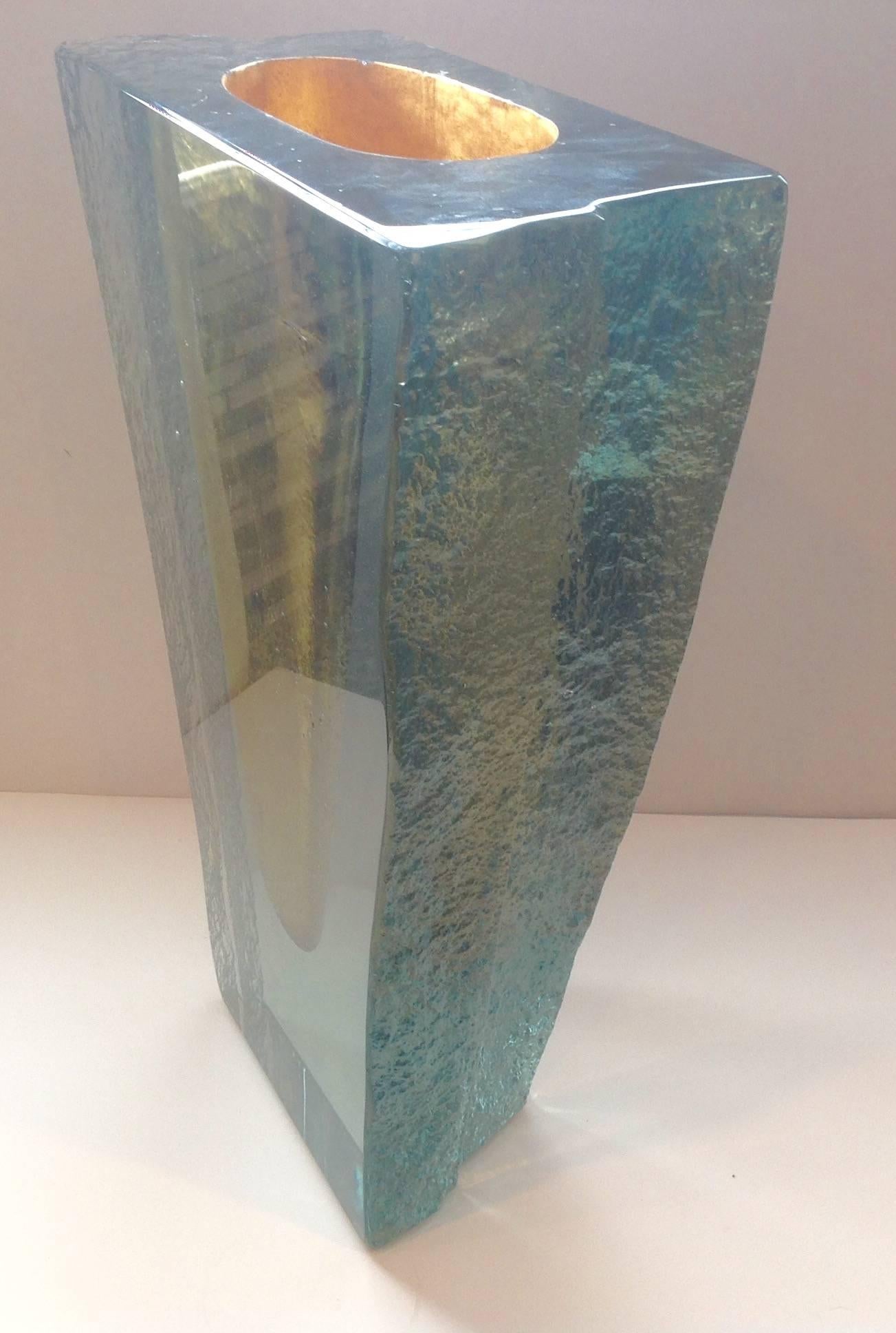 American Monumental Studio Glass Vase by John Lewis