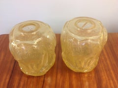 Pair of Art Deco French Pulegoso Vases by Pierre D'Avesn with Elephants