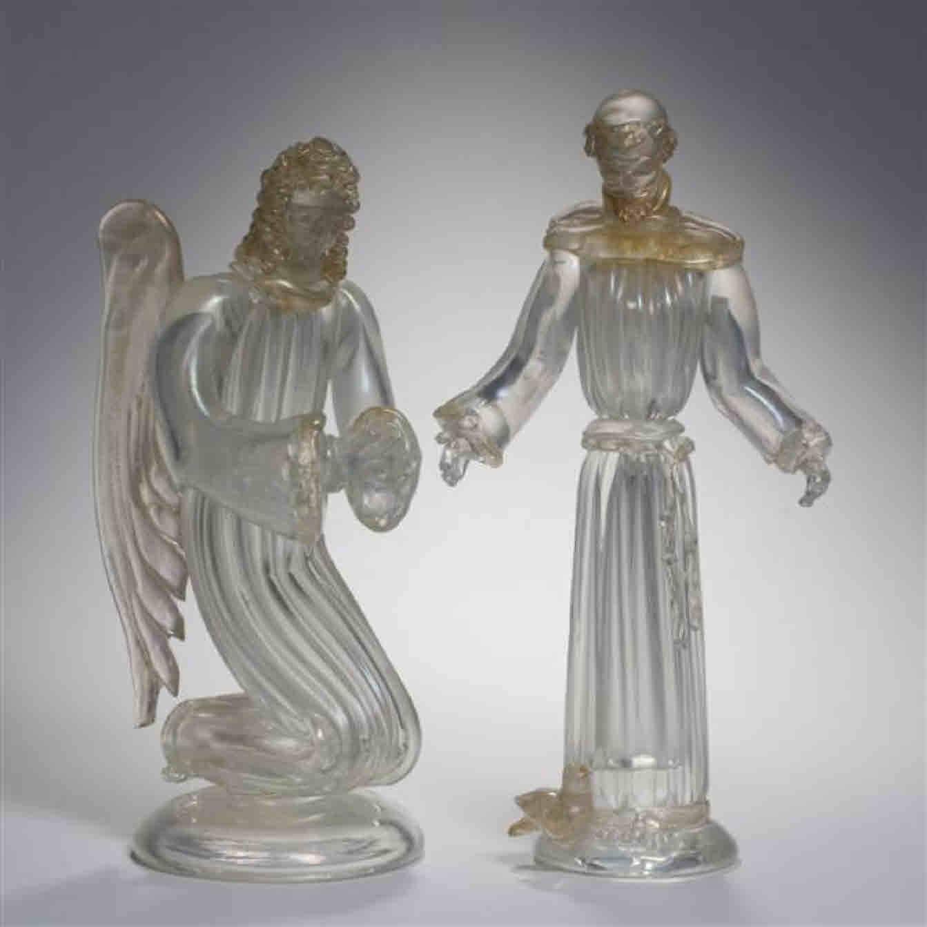 Set of Four Art Deco Murano Figures by AVeM In Excellent Condition For Sale In Keego Harbor, MI