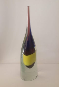 Large Luciano Gaspari Murano Veil Vase