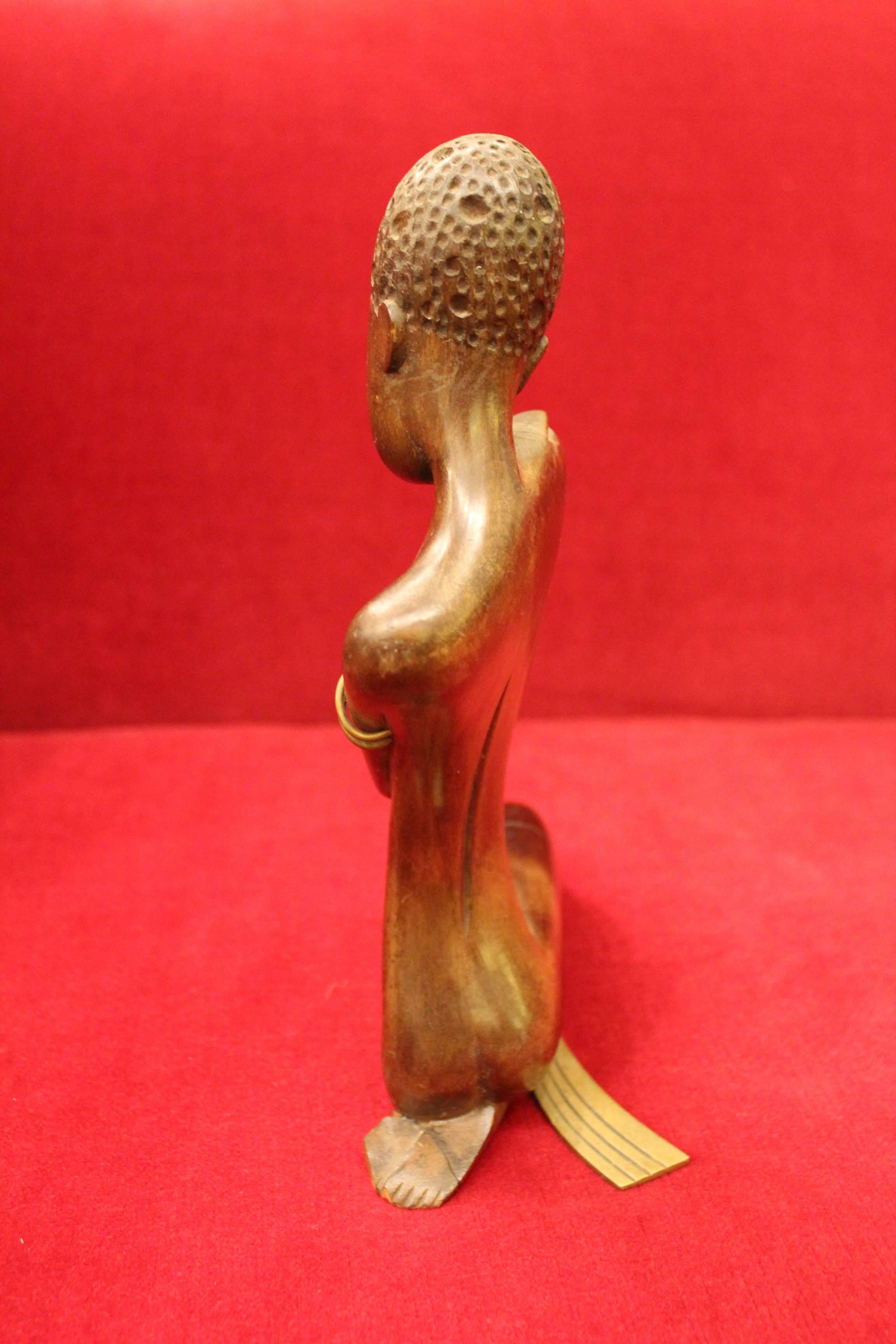 Austrian Werkstatte Hagenauer African Woman Sculpture