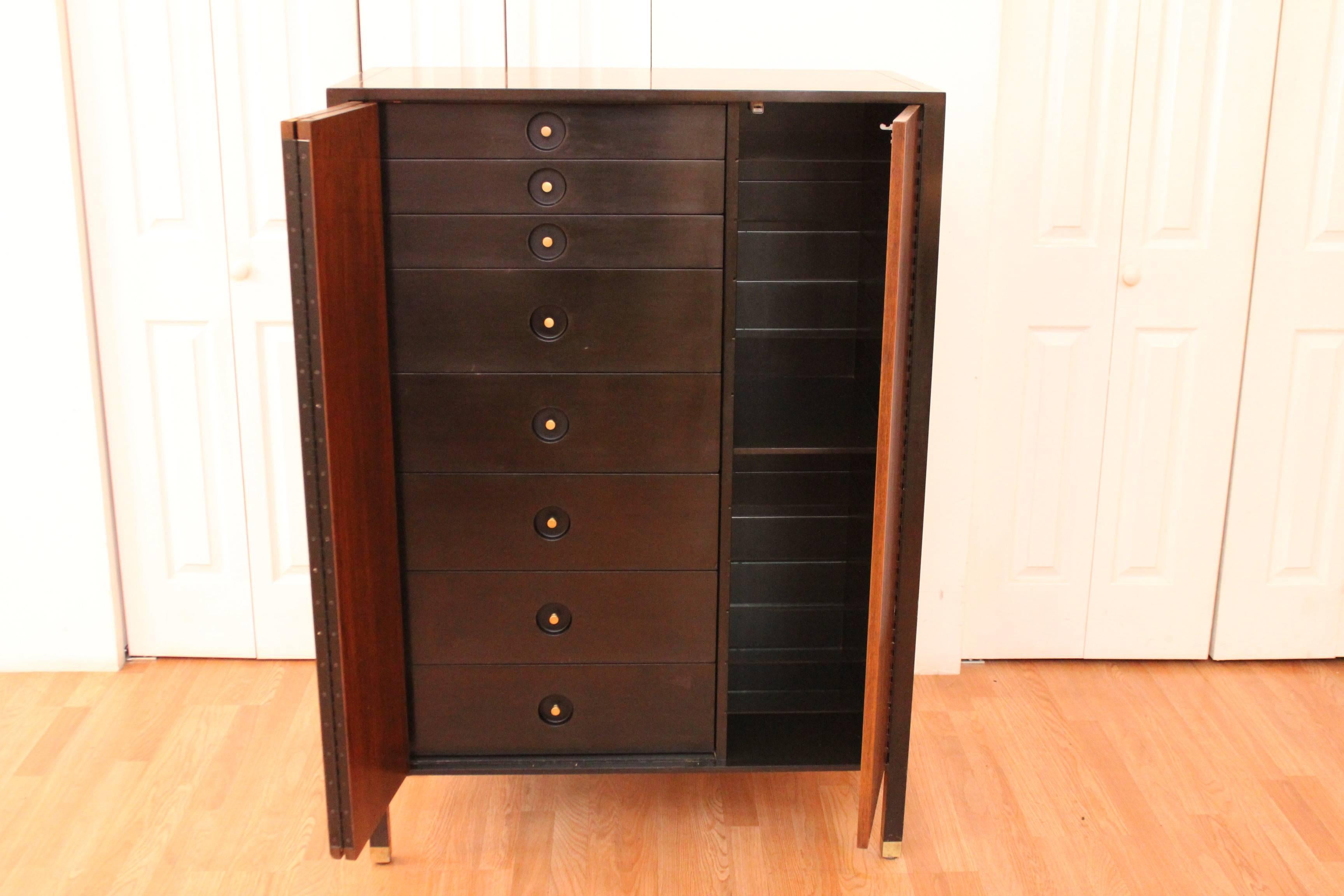 Harvey Probber Gentlemans Chest Cabinet In Good Condition In Chicago, IL