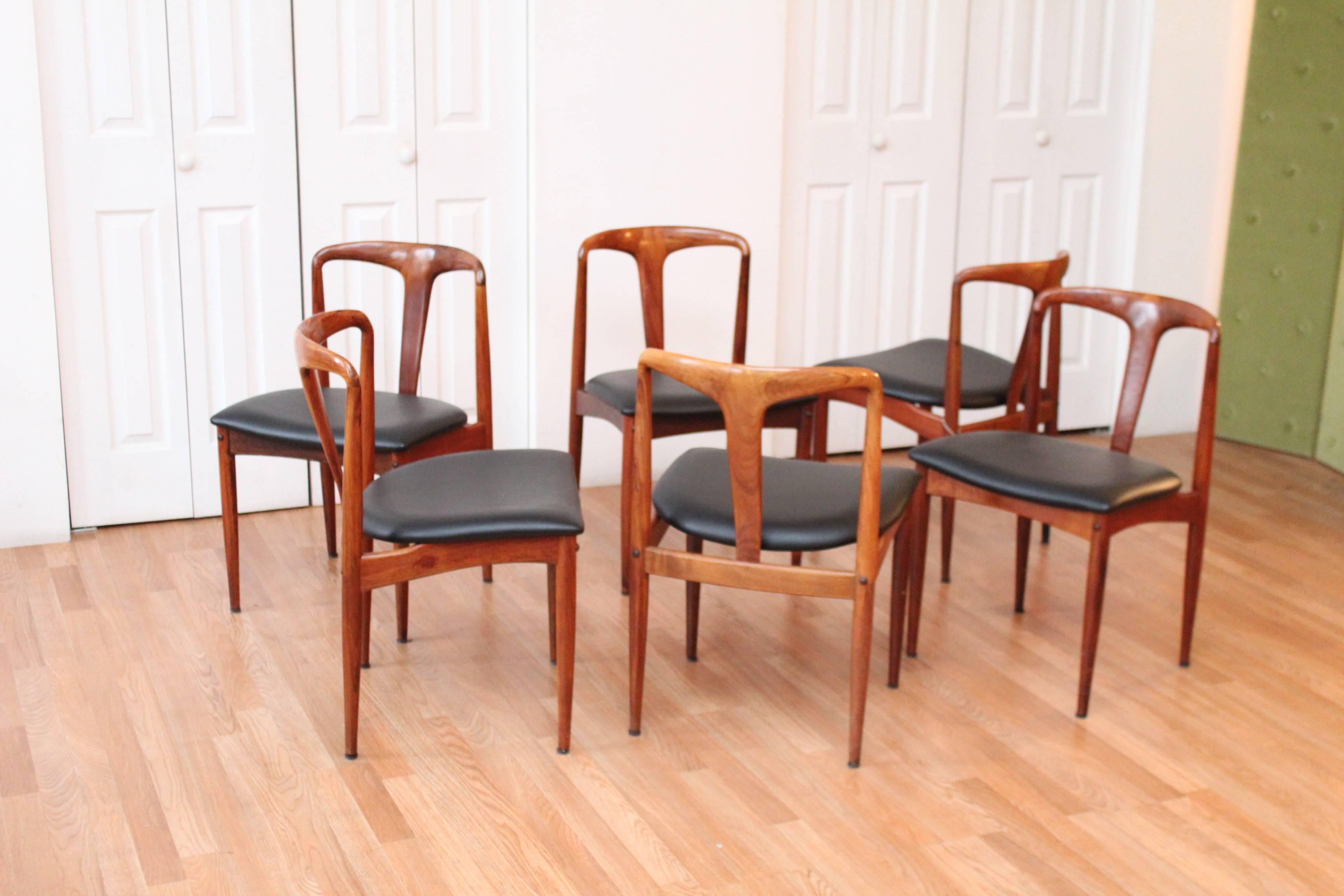 Danish Johannes Andersen 'Juliane' Rosewood Mid-Century Modern Dining Chairs