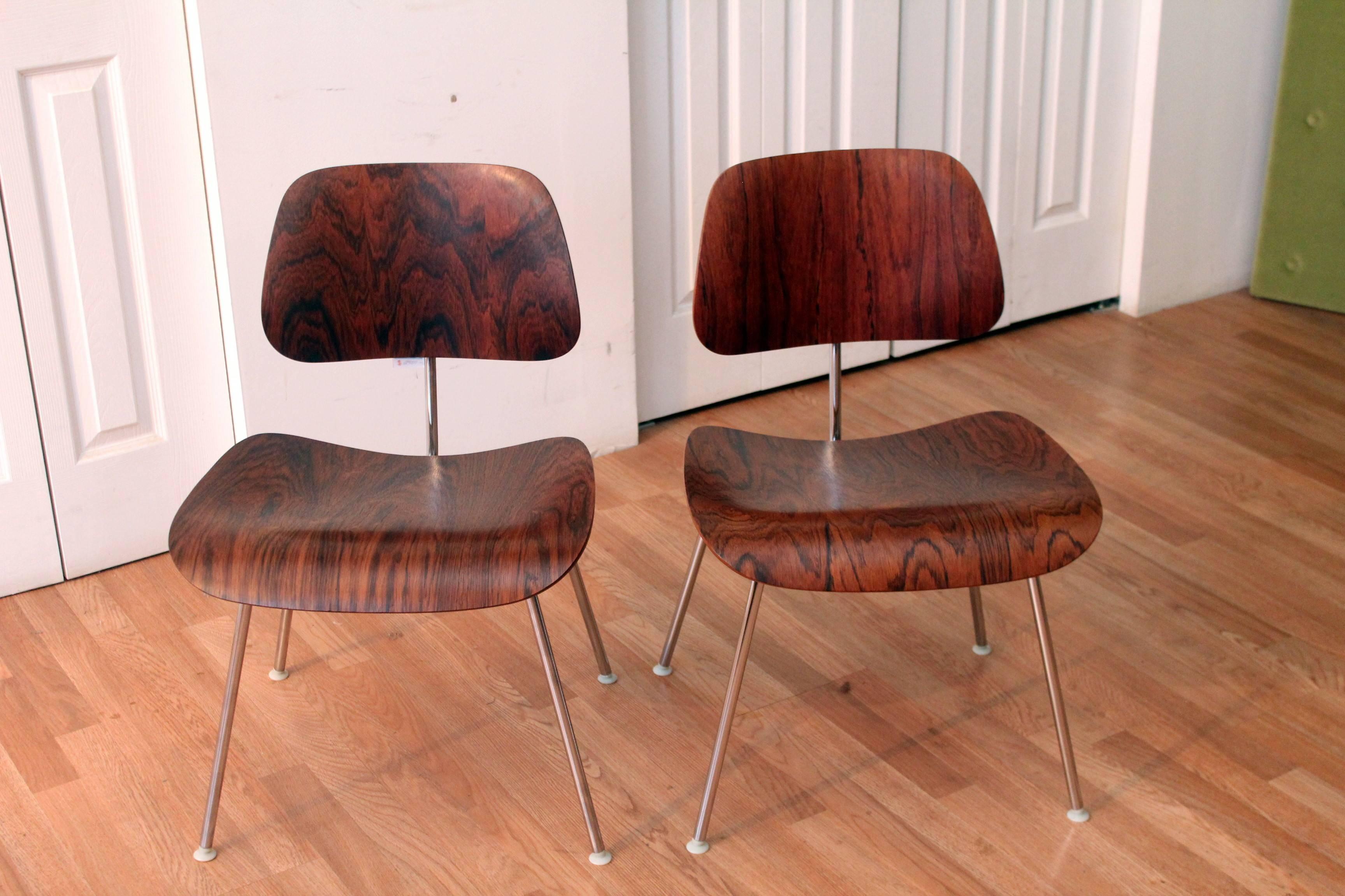Mid-20th Century Eames DCM Rosewood Chairs