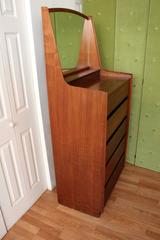 Dillingham Esprit Walnut Tall Chest with Attached Mirror