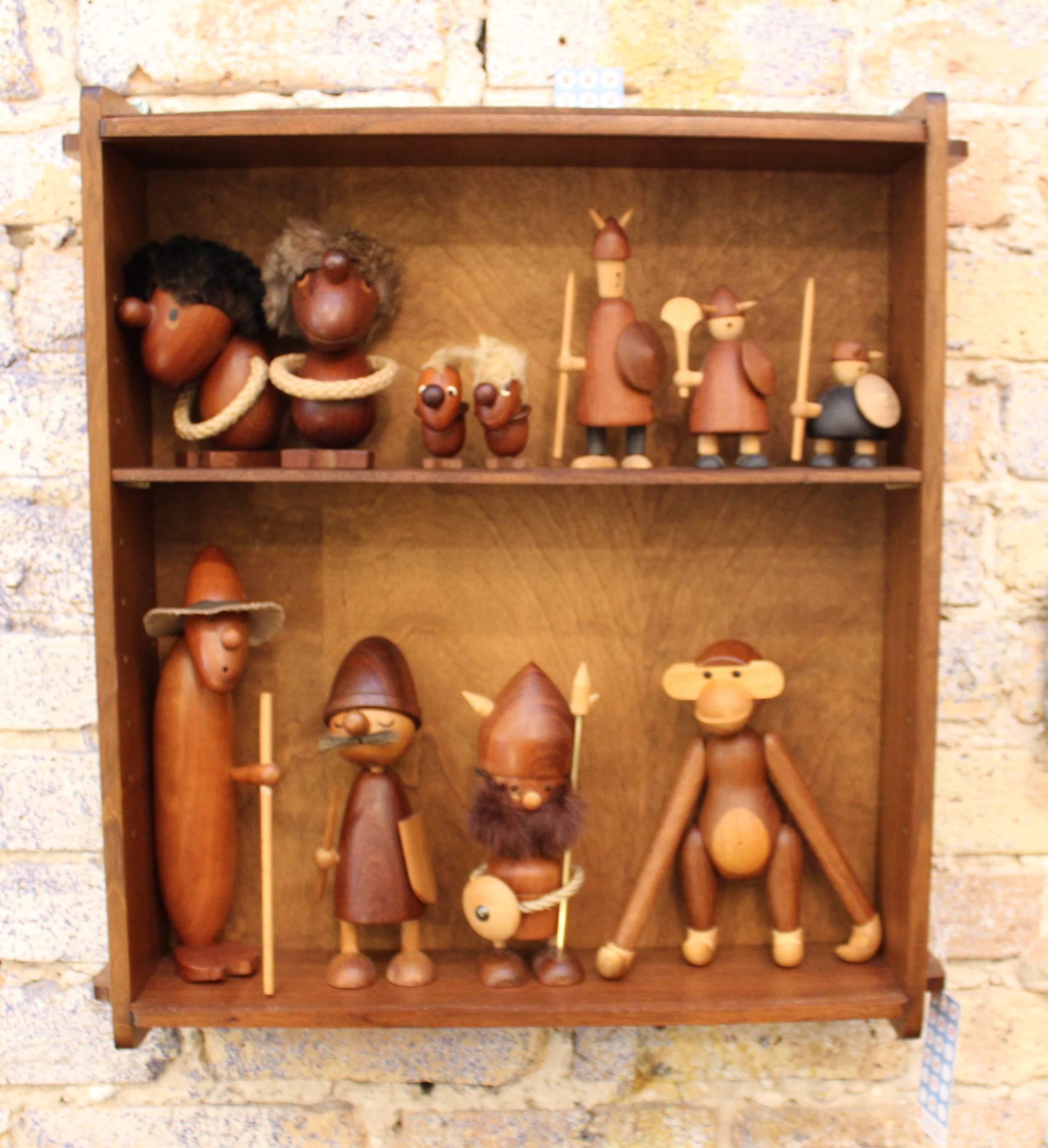 Kay Bojesen Hans Bolling Jacob Jensen Danish Wooden Figures Collection In Good Condition In Chicago, IL