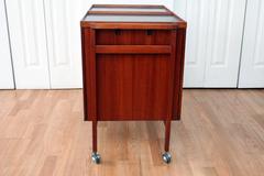 Mid-Century Danish Teak Bar Cart by Niels Erik Glasdam Jensen