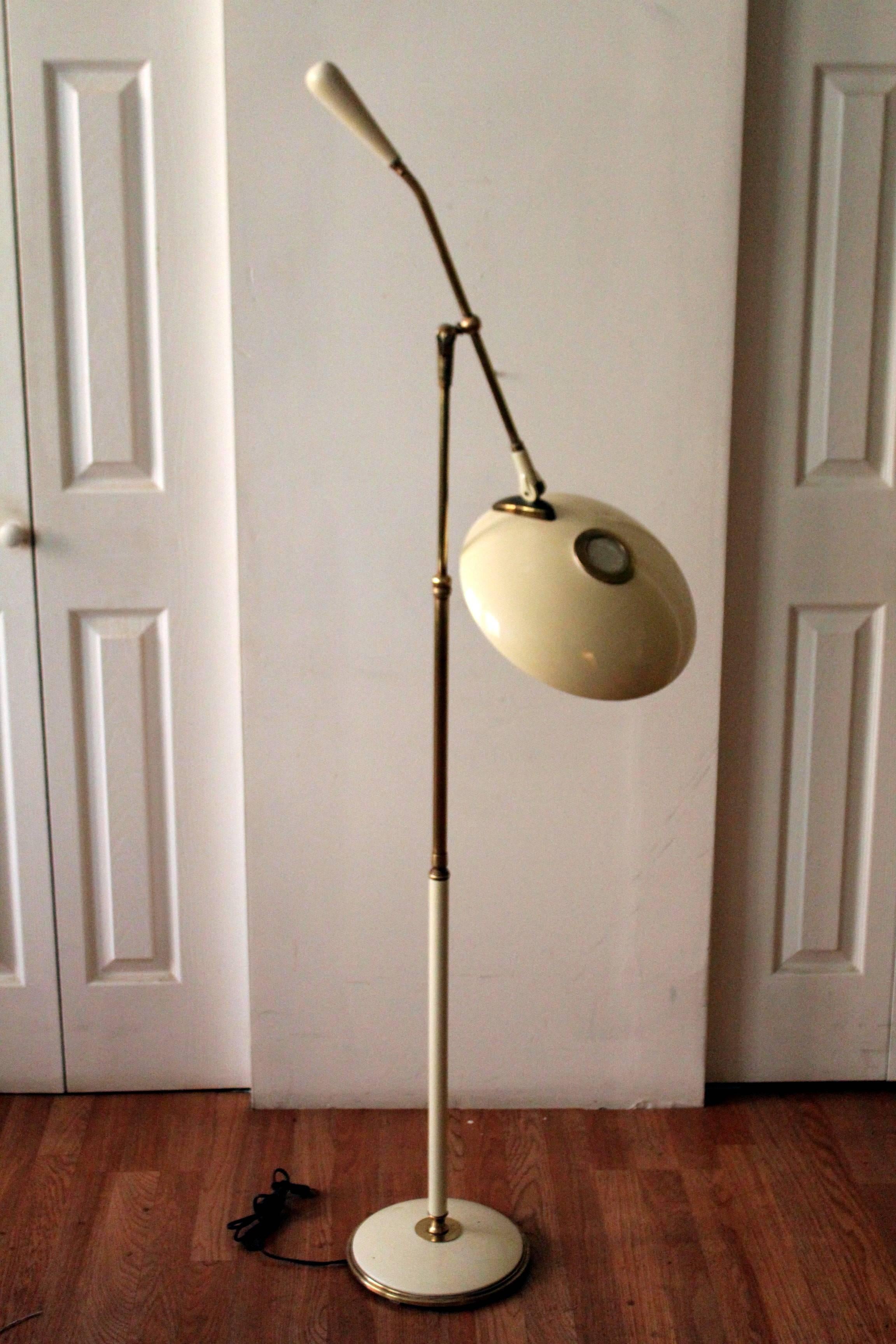 American Gerald Thurston for Lightolier Floor Lamp For Sale