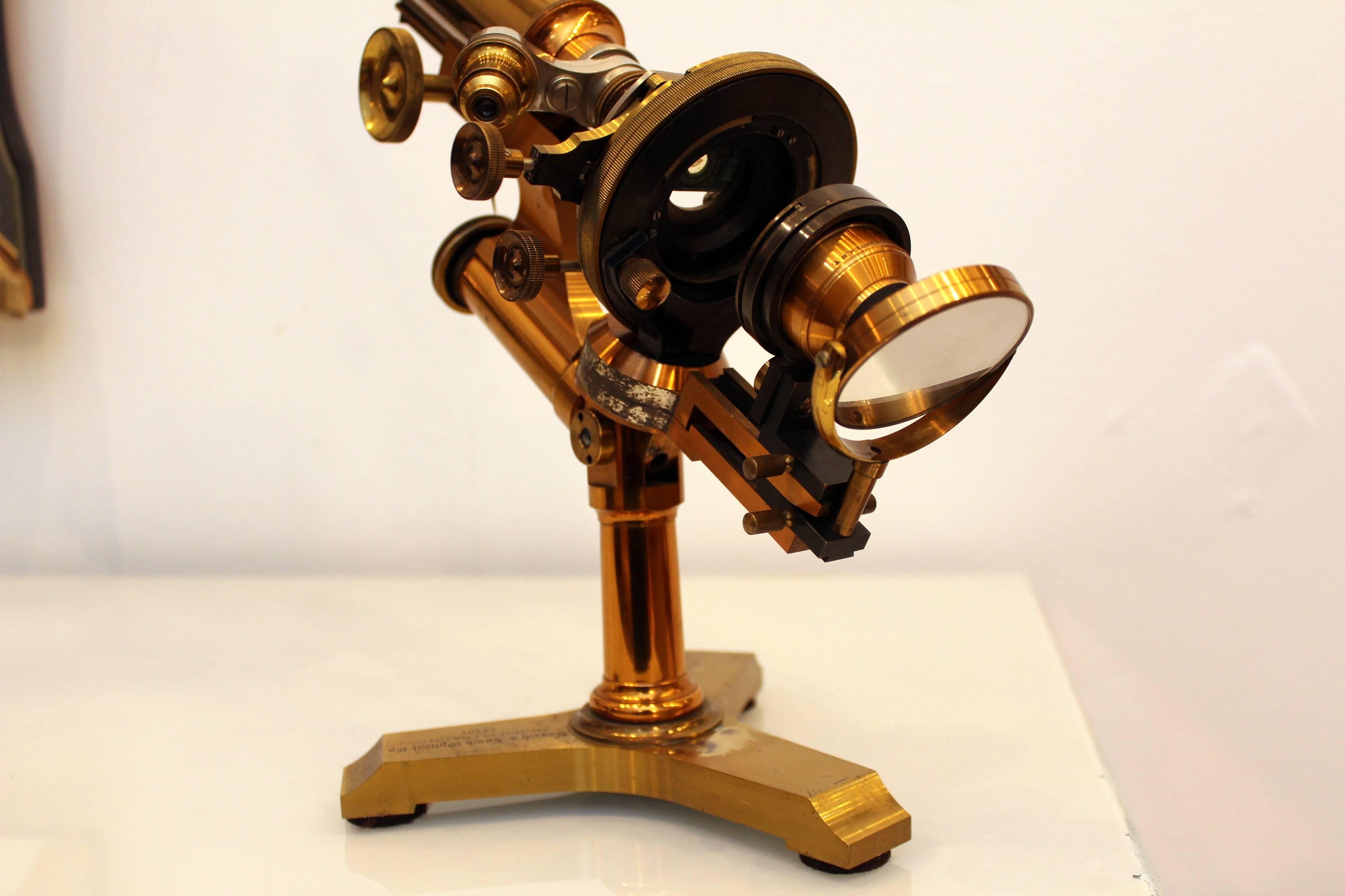 bausch and lomb microscope vintage