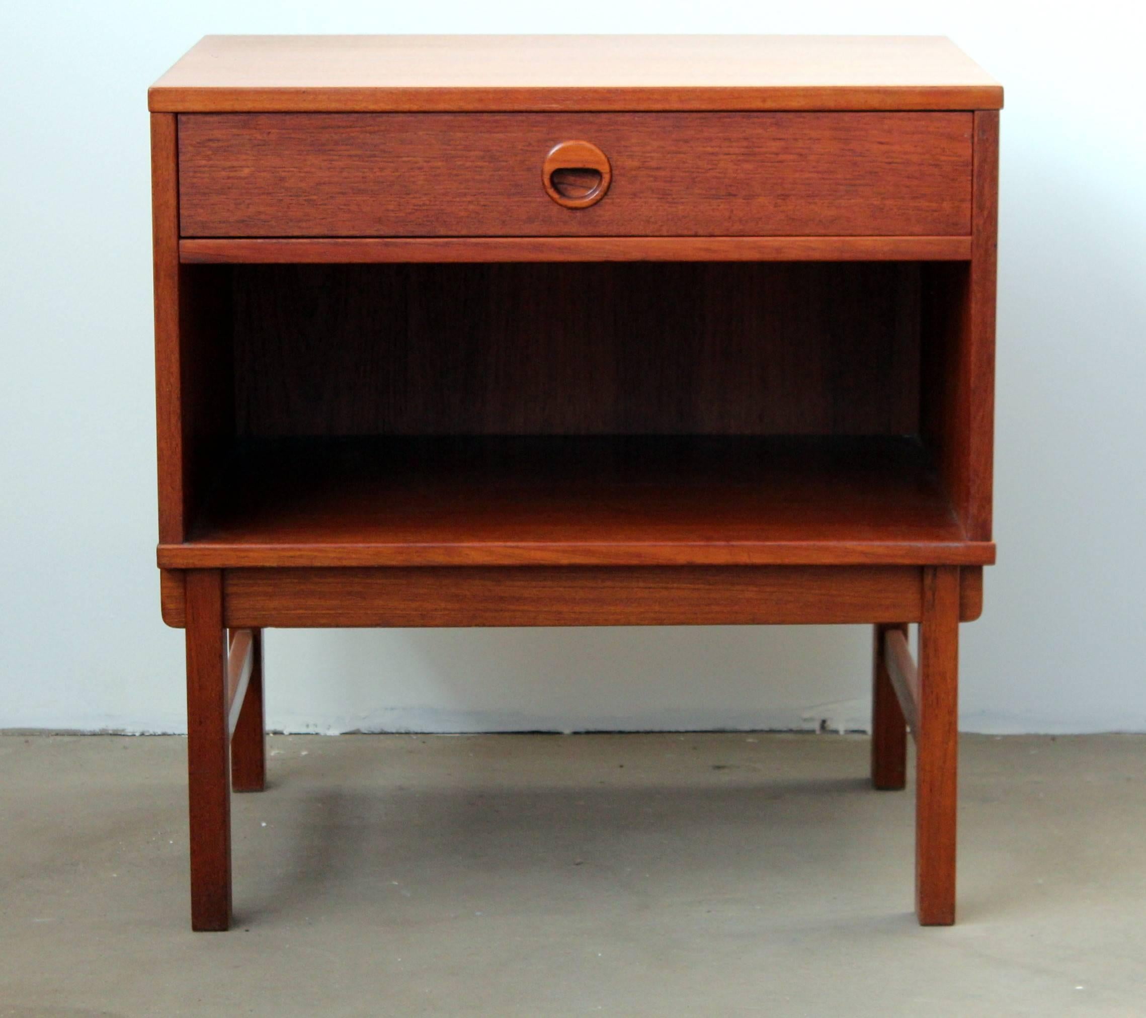 Mid-20th Century Dux Teak Side Table Nightstand Chest