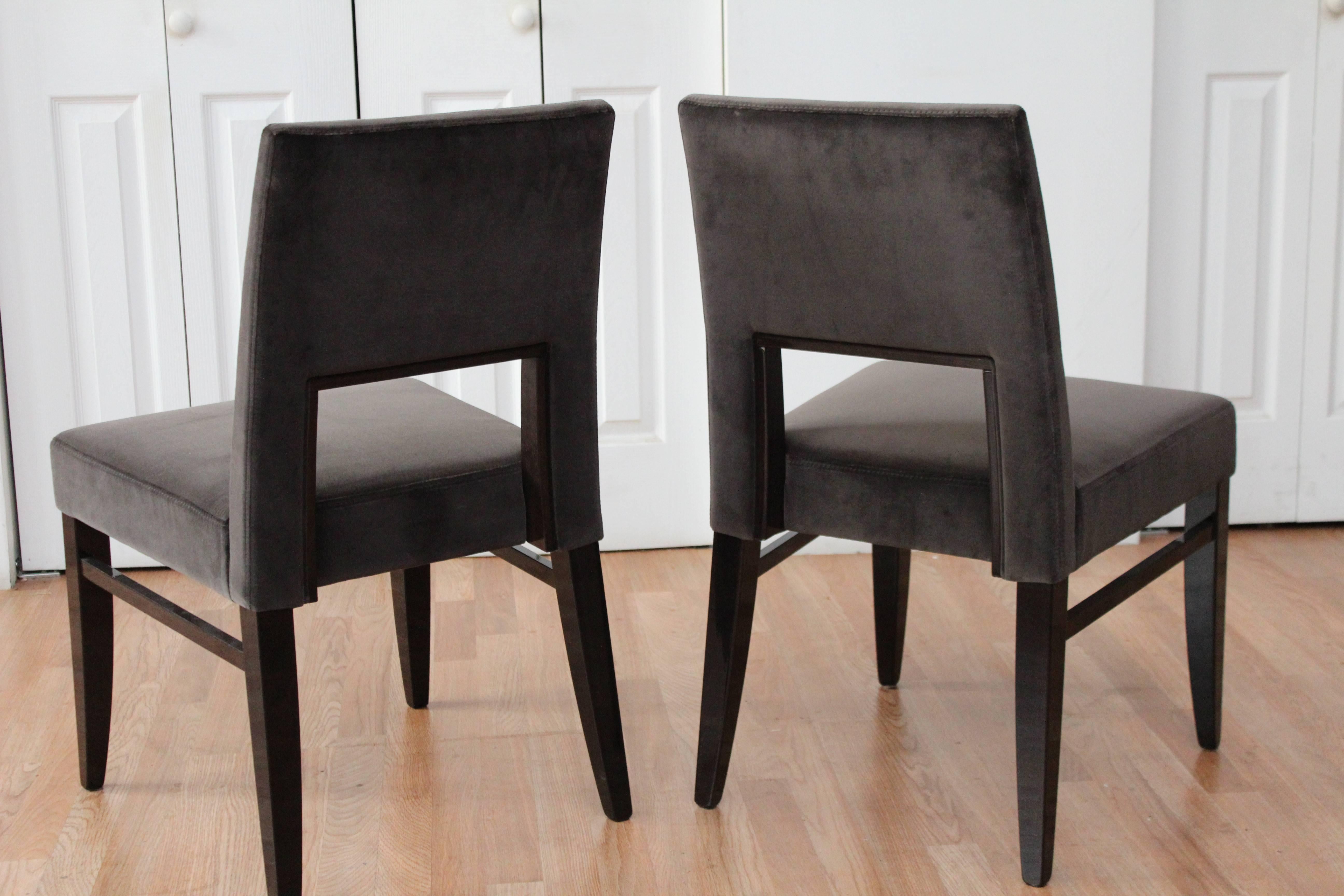 Contemporary Giorgio Soressi Set of Six Italian Dining Chairs