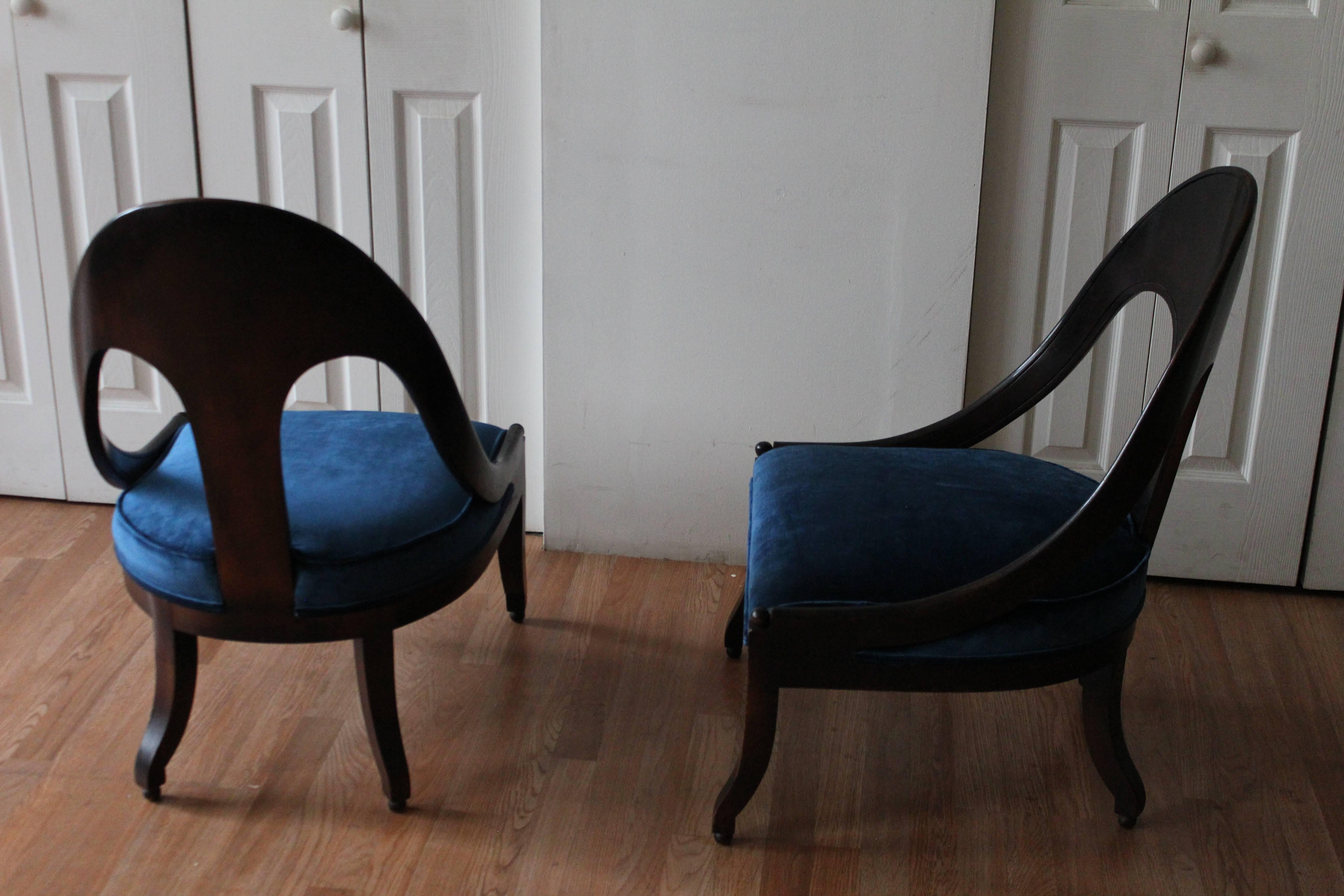 Pair of Spoon Back Chairs 1
