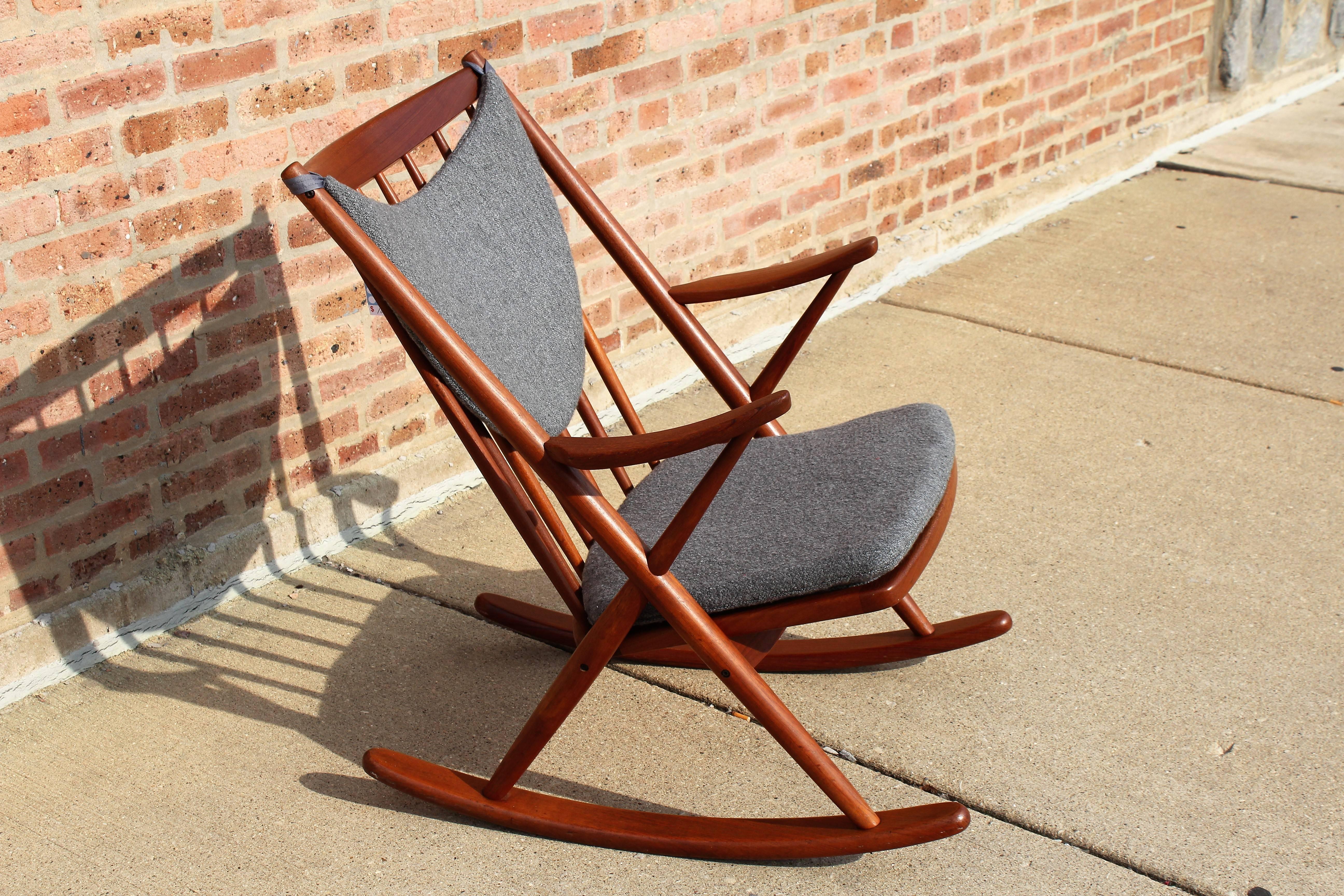 Mid-20th Century Mid-Century Modern Frank Reenskaug for Bramin Møbler Danish Rocking Chair