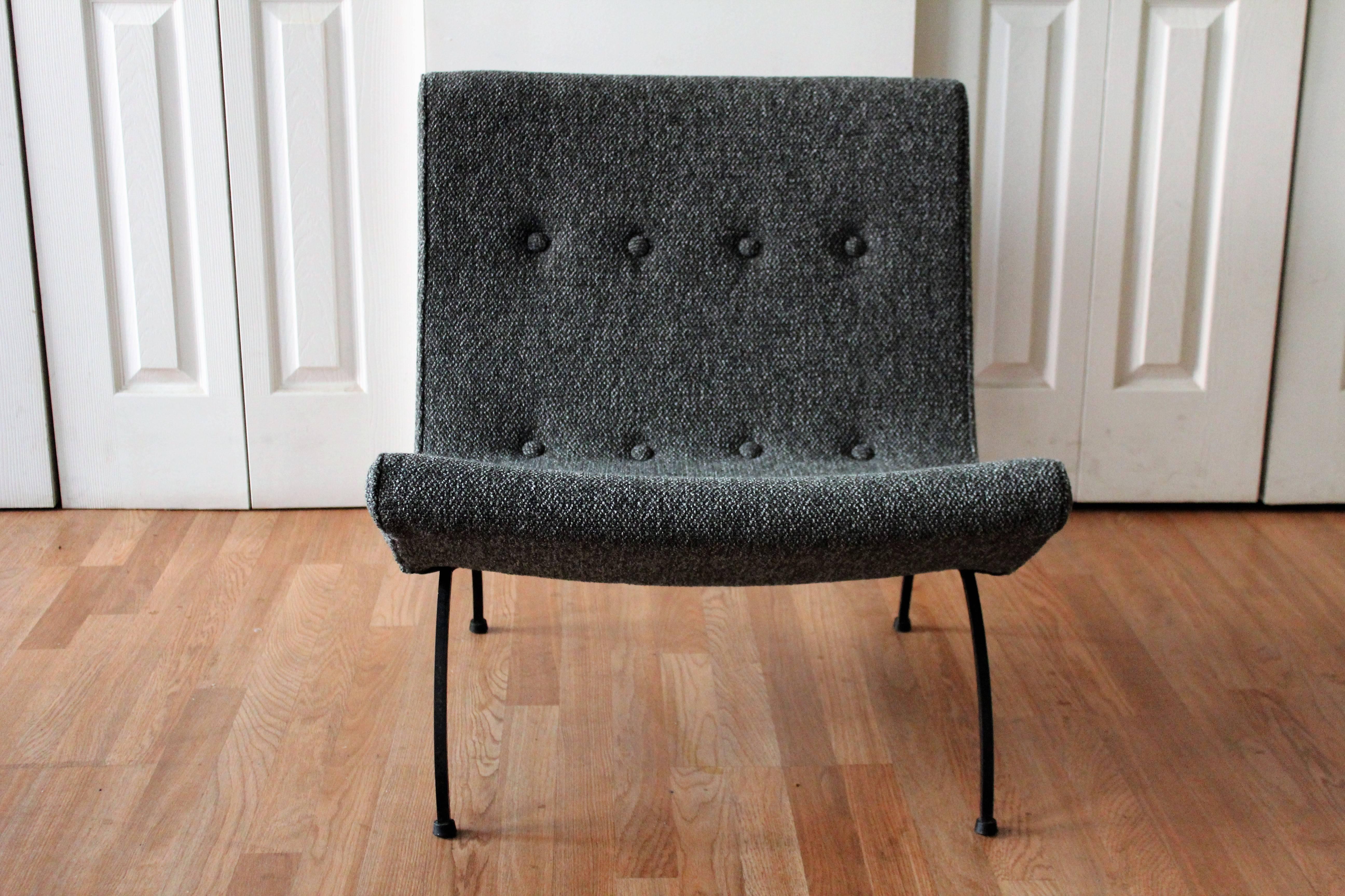 American Milo Baughman Scoop Lounge Chair