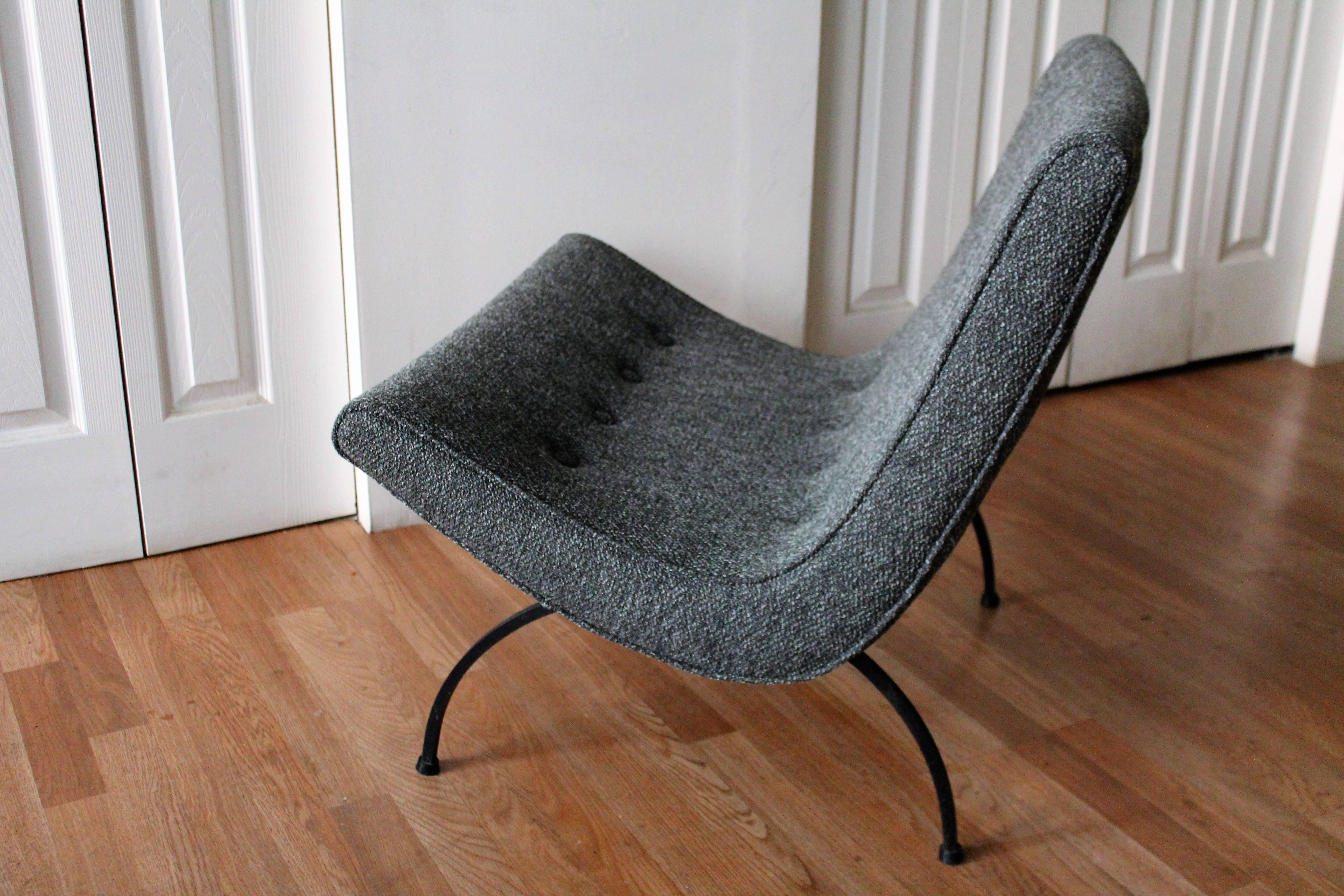 Mid-20th Century Milo Baughman Scoop Lounge Chair