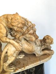 Marble Sculpture of Lions