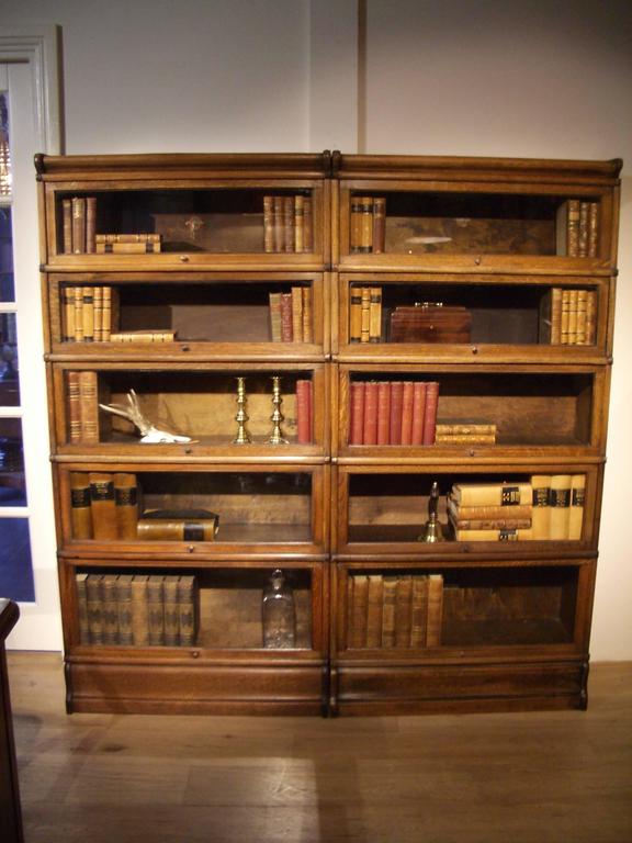 Globe Wernicke Bookcase Oak For Sale at 1stdibs