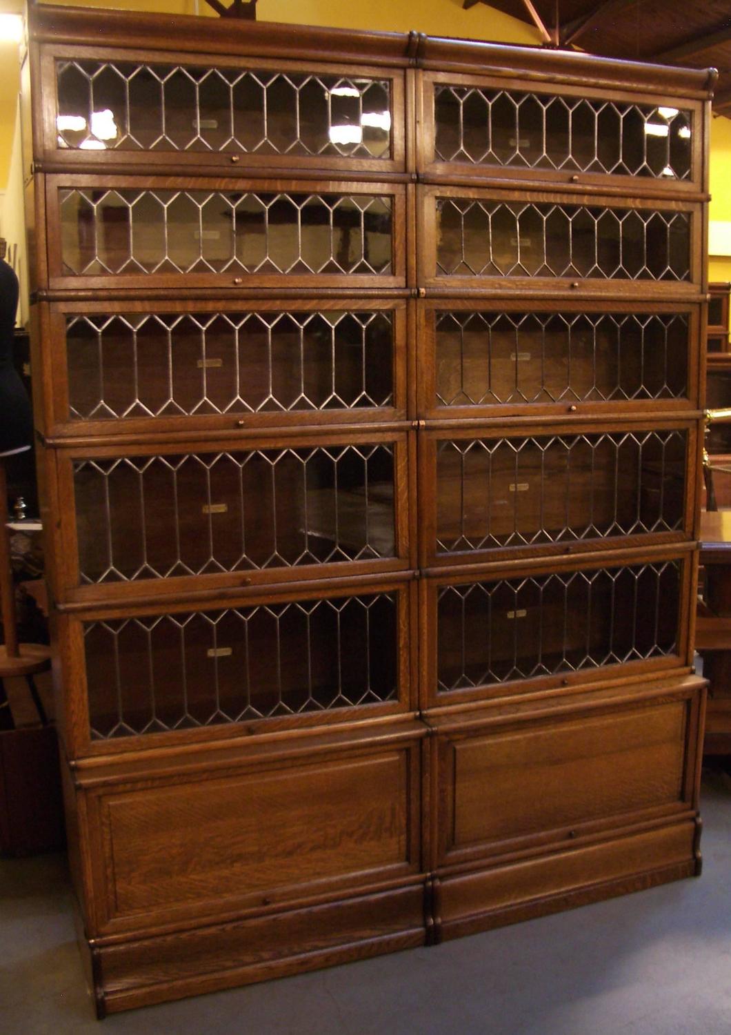 Globe Wernicke Bookcase Oak For Sale at 1stdibs