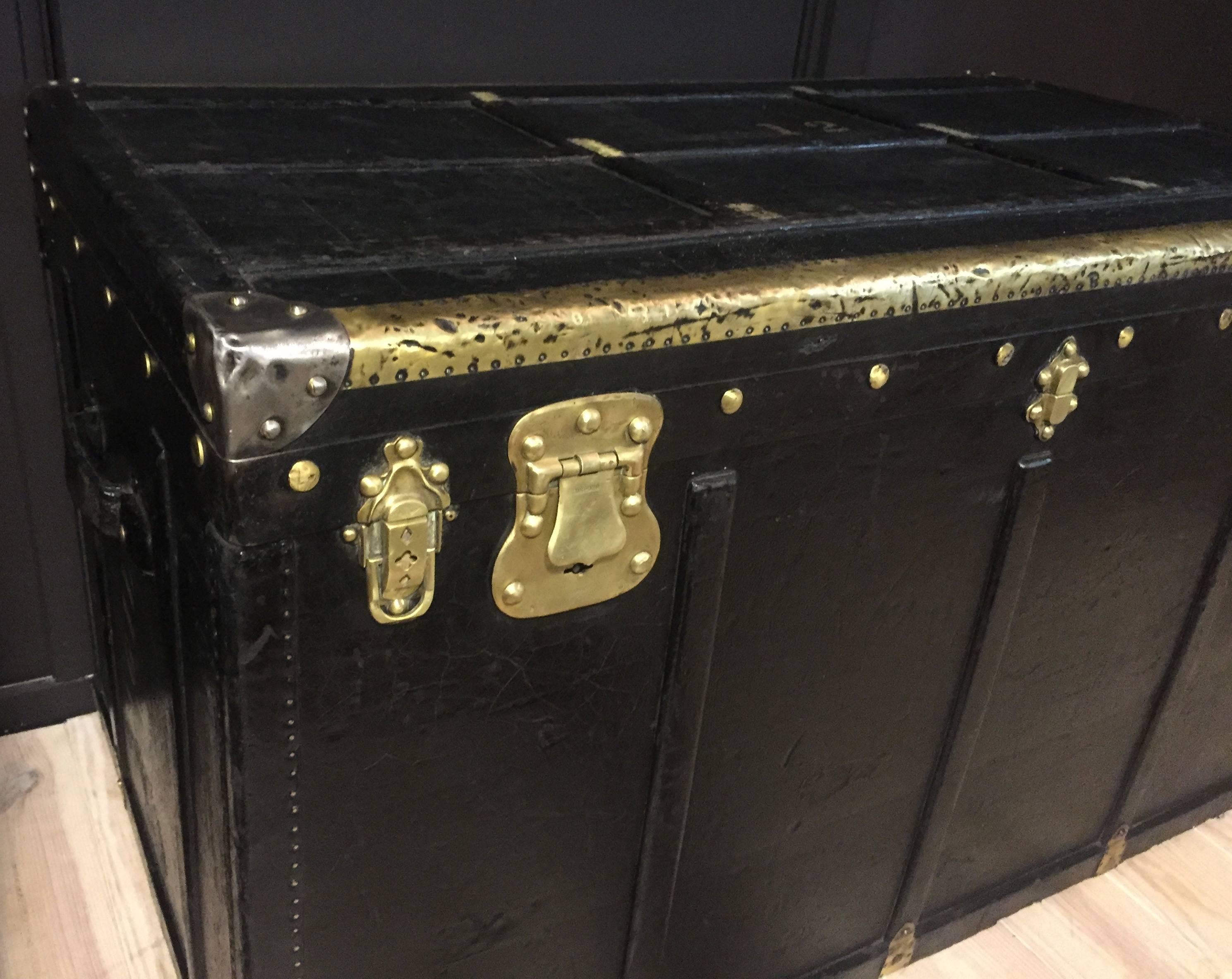 French Steamer Trunk, 1920s 2