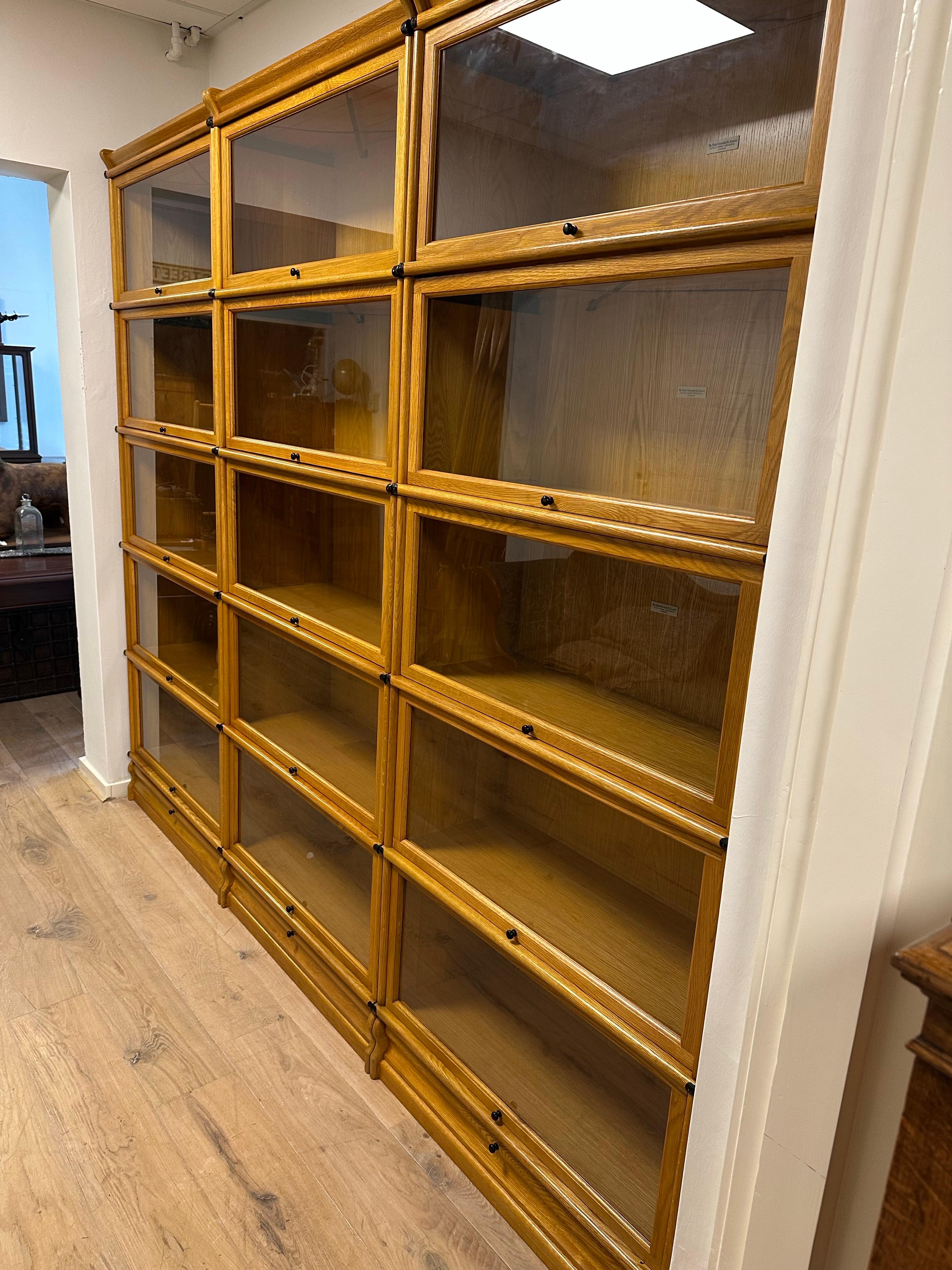 Grande libreria Globe Wernicke in rovere in vendita 2