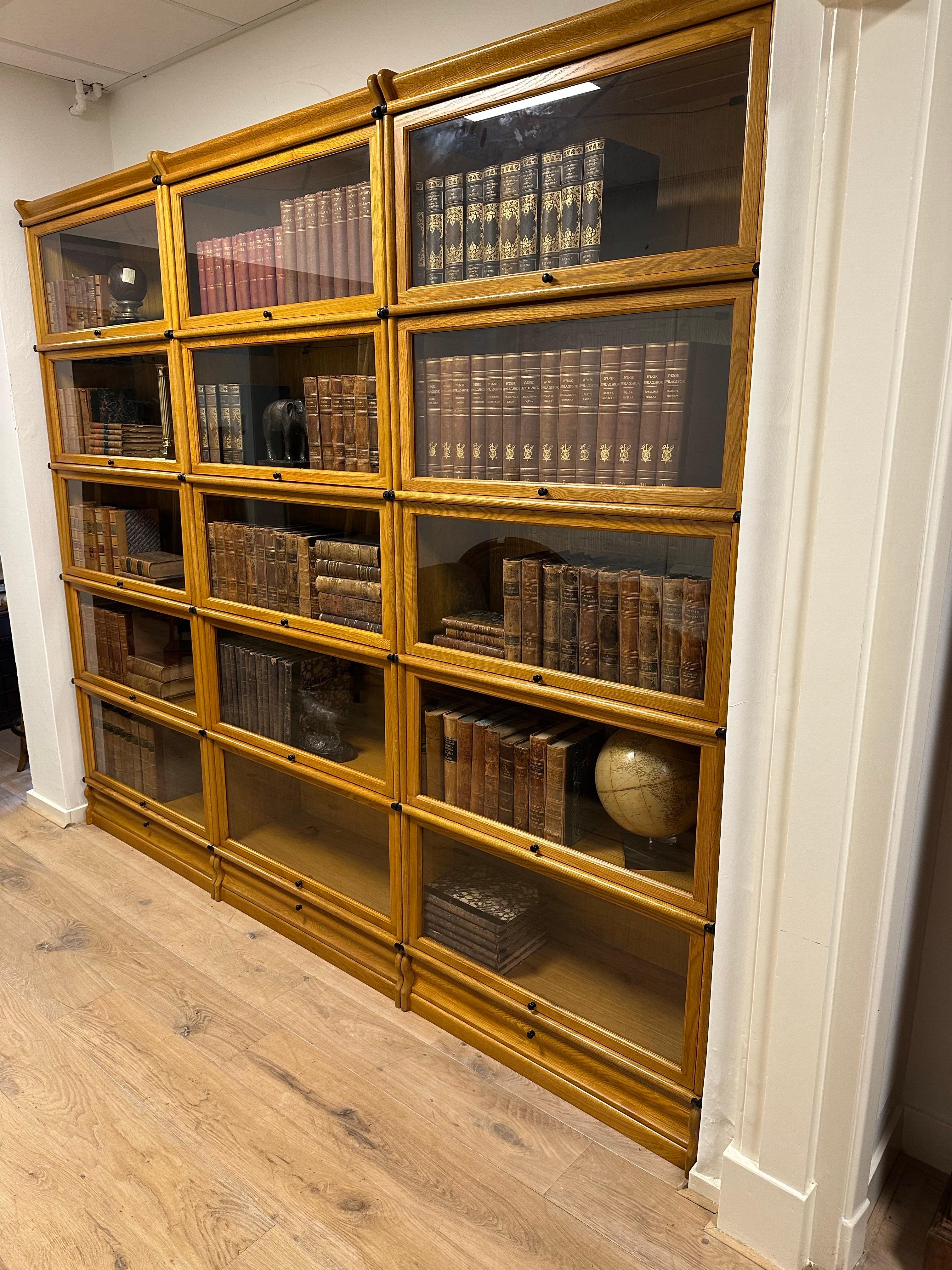 Grande libreria Globe Wernicke in rovere in vendita 3