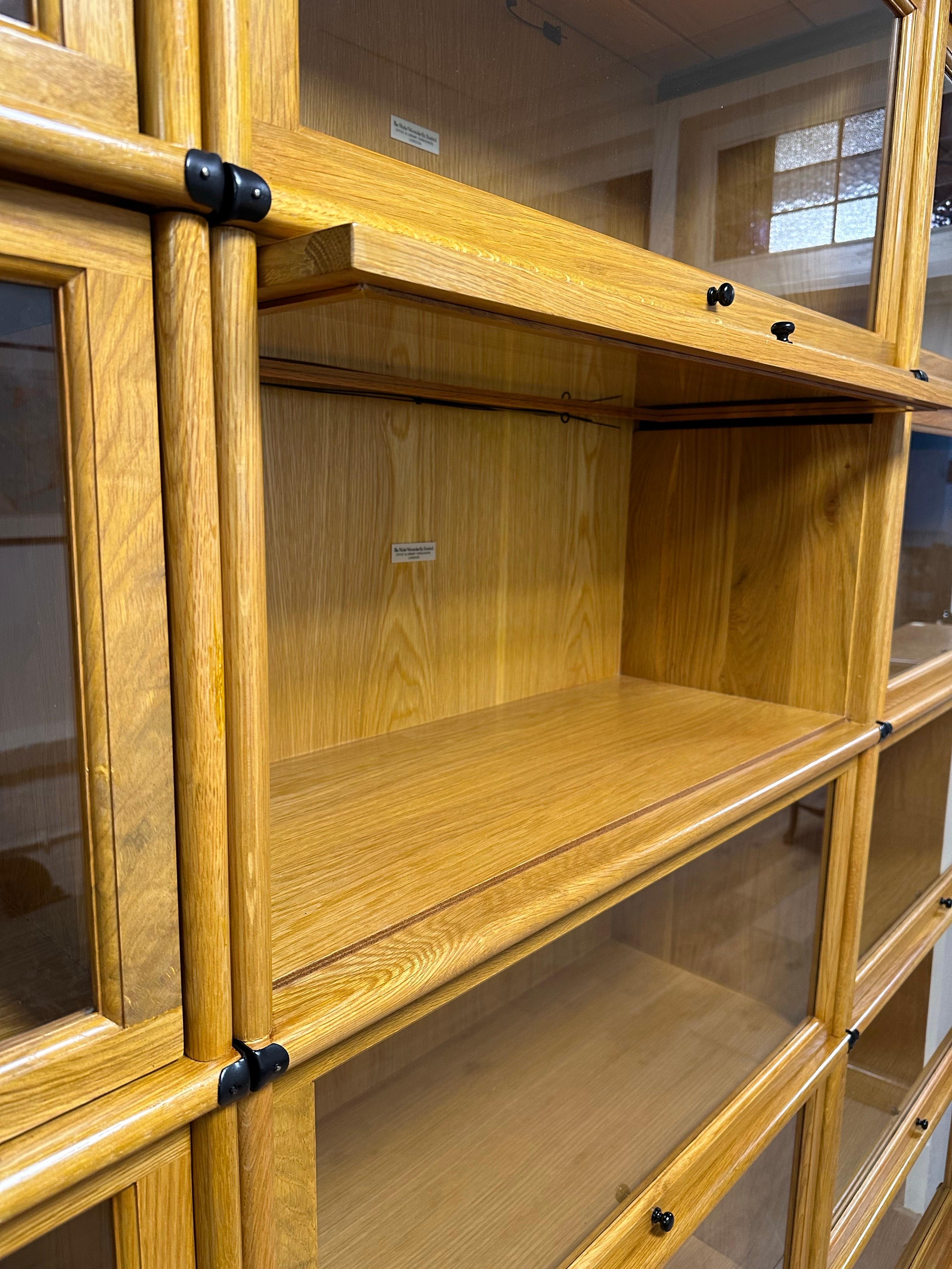 Grande libreria Globe Wernicke in rovere in vendita 8