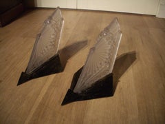 Set Art Deco Wall Lights from Schneider, France, 1920