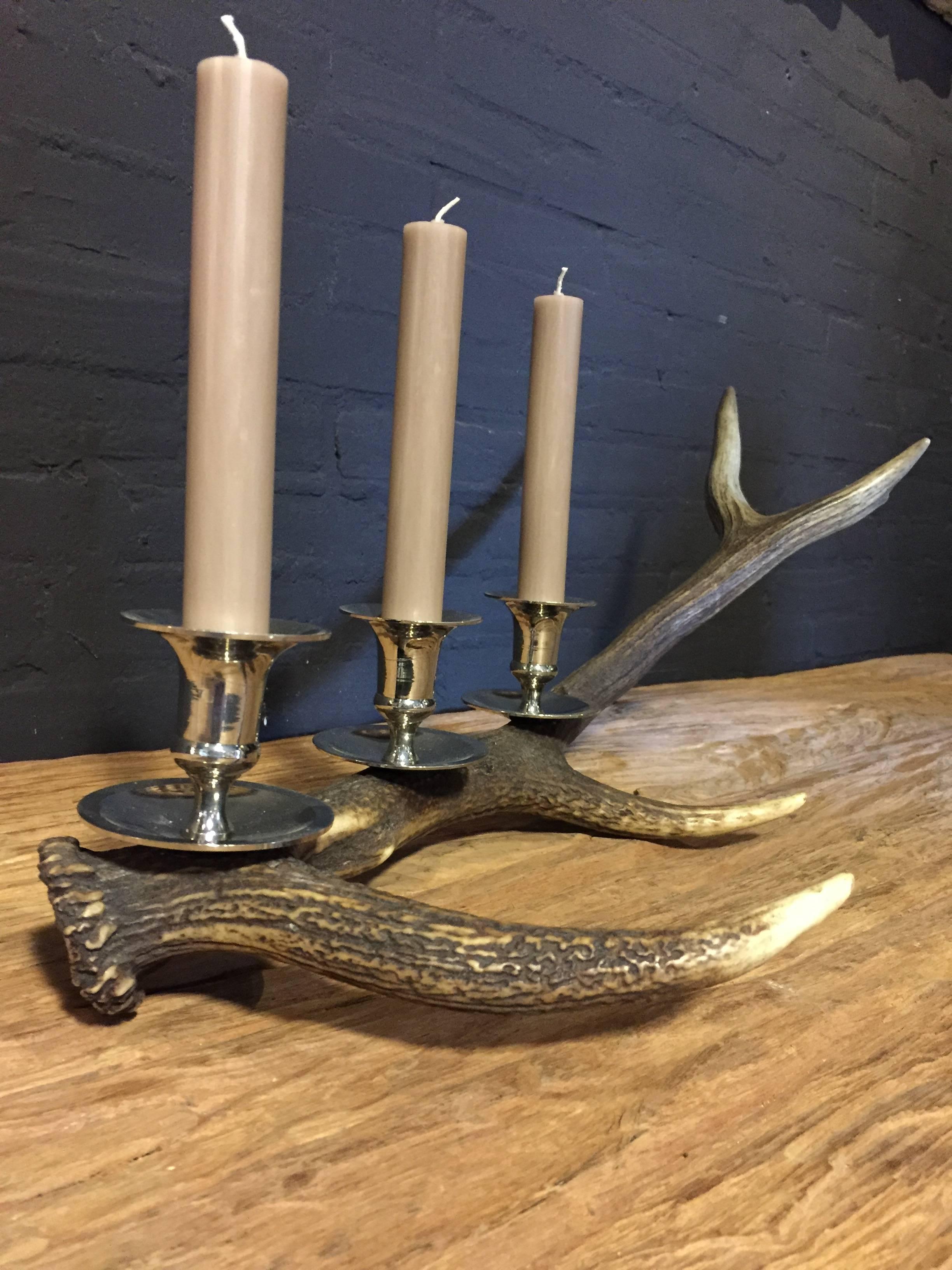 Contemporary Three light candle For Sale