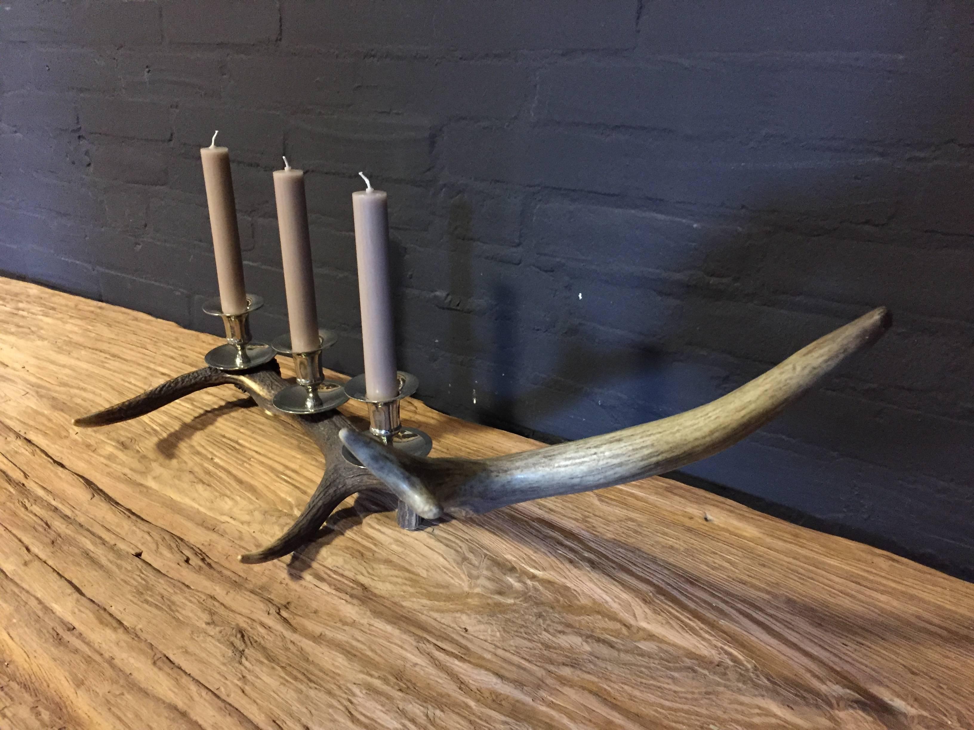Three light candle In Excellent Condition For Sale In Eindhoven, NL