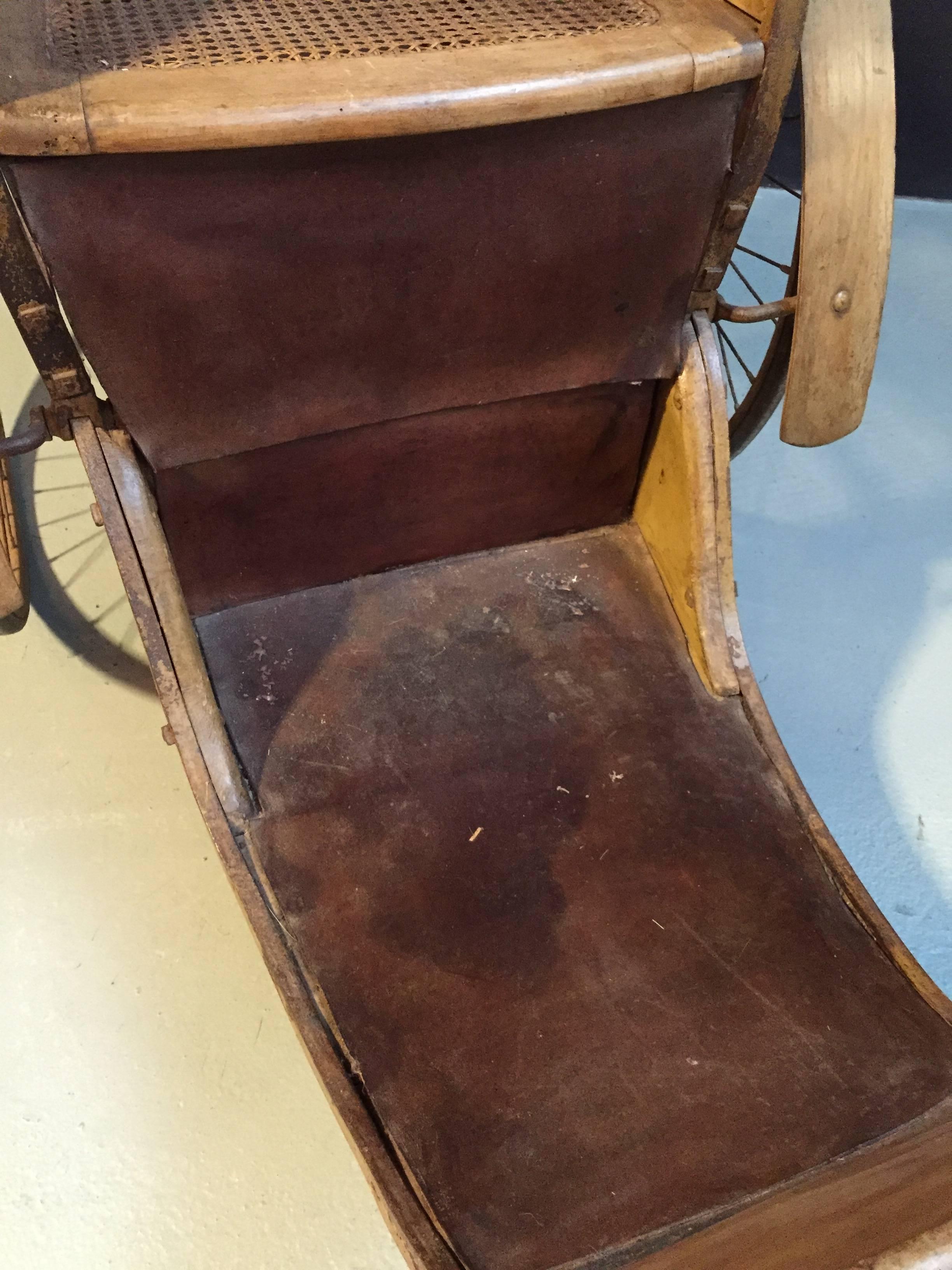 French Vintage wheelchair  For Sale