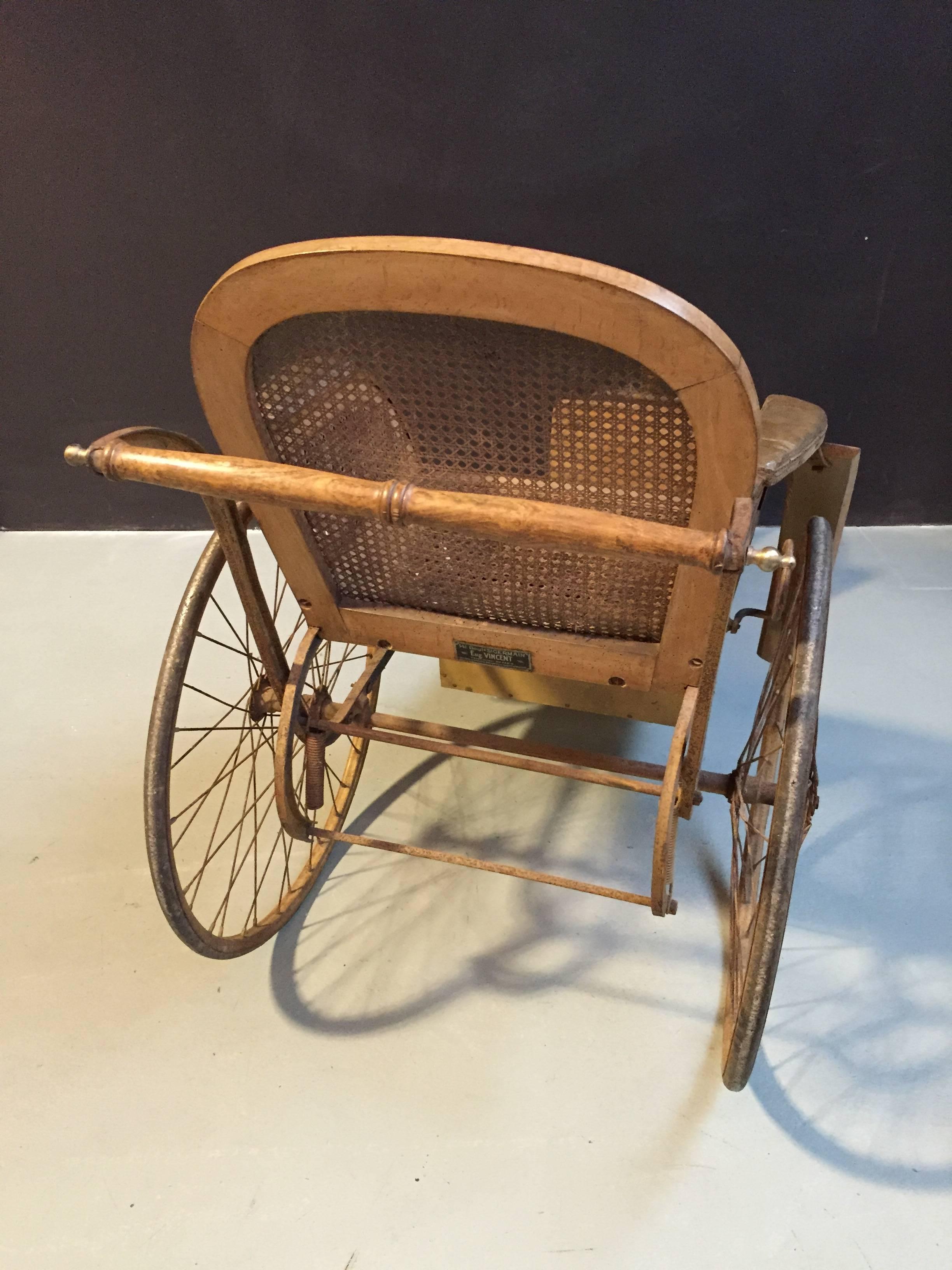 Early 20th Century Vintage wheelchair  For Sale