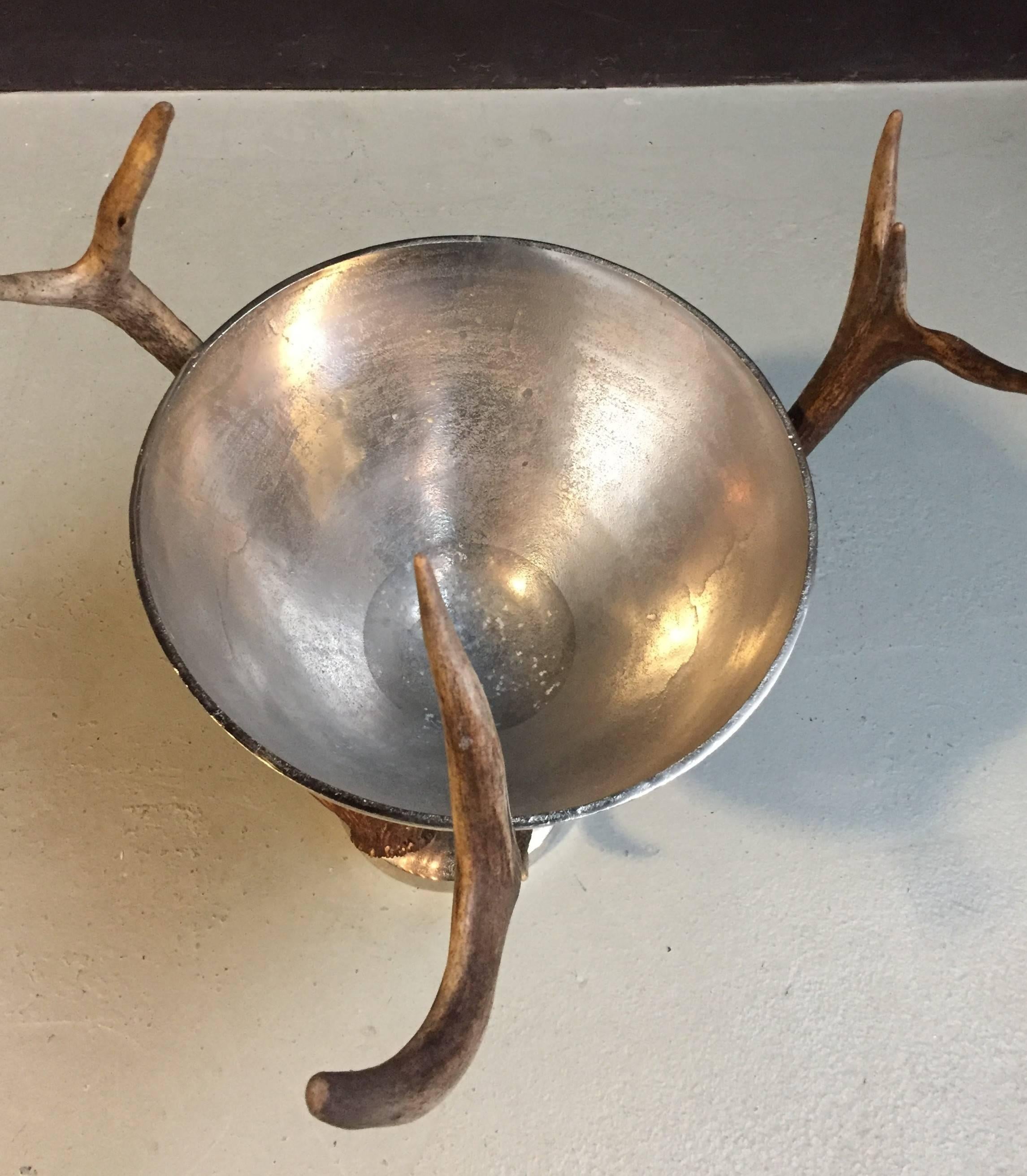 Anodized Champagne Cooler with Antlers