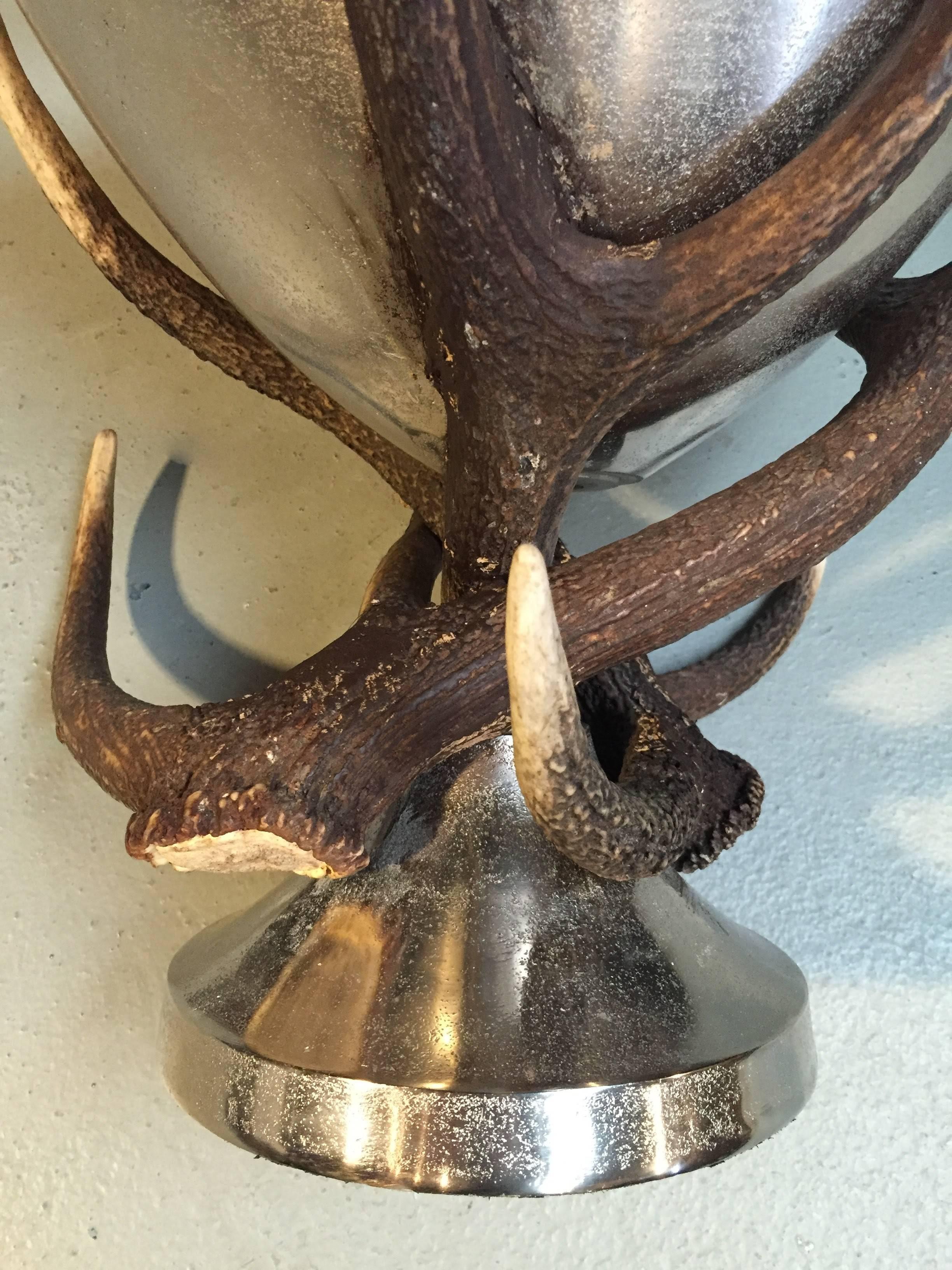 Champagne Cooler with Antlers In Excellent Condition In Eindhoven, NL