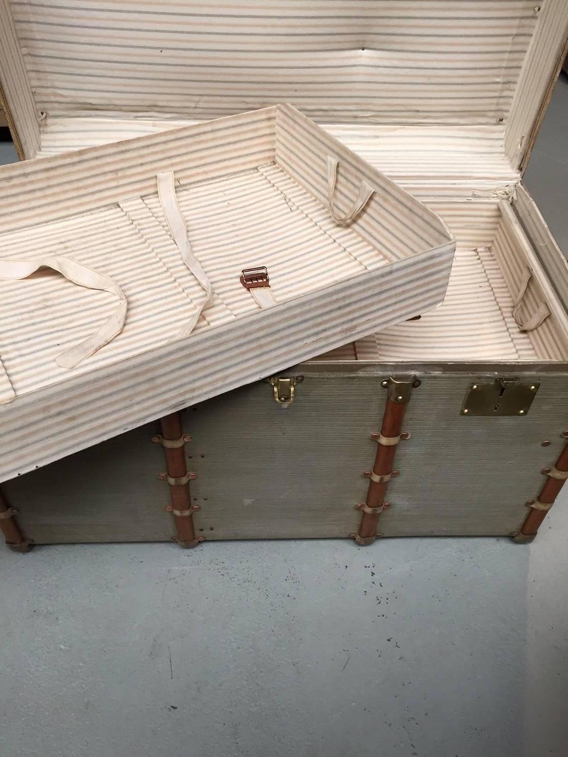Canvas Trunk at 1stdibs