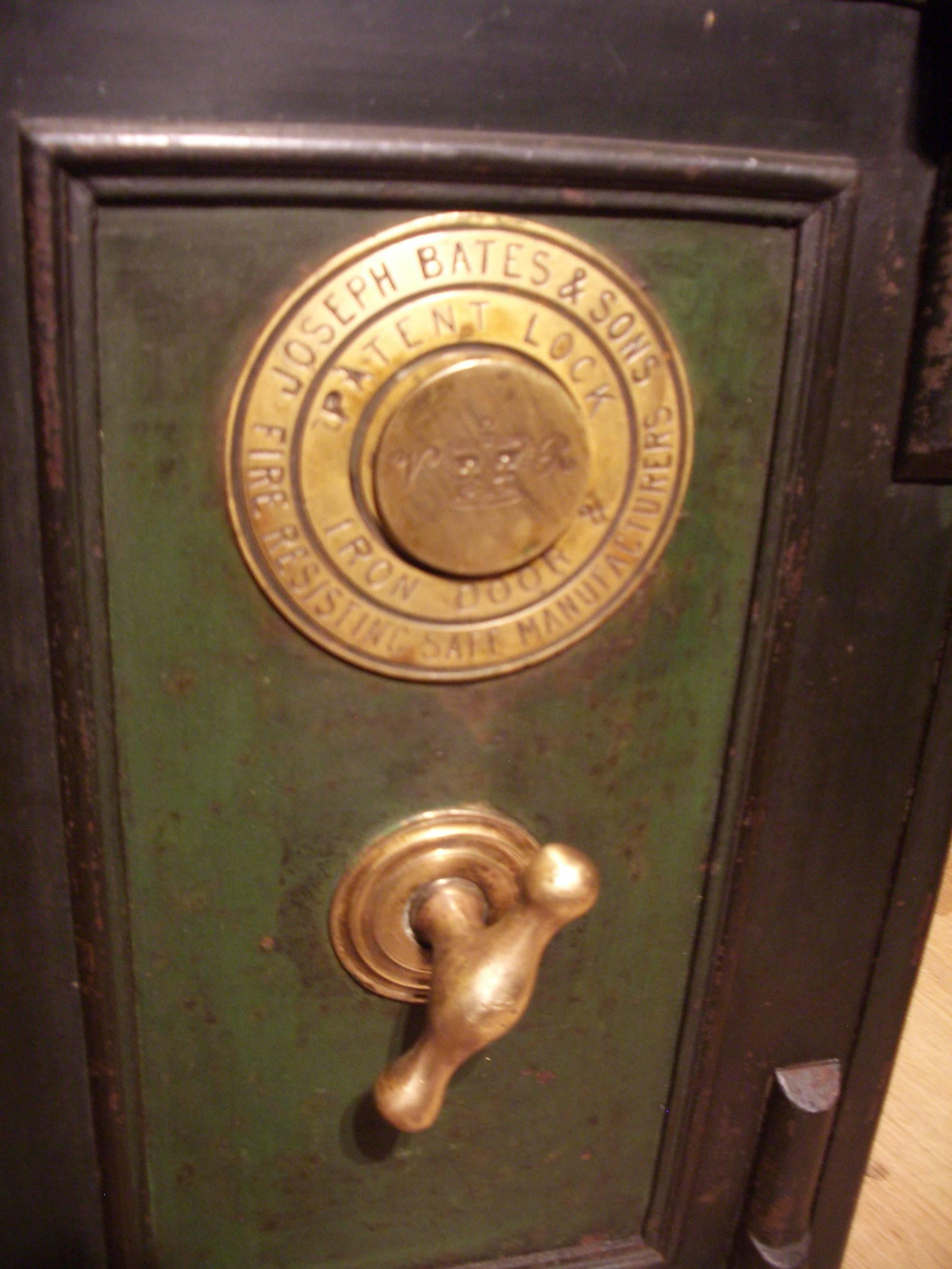 antique safes from 19th century with combination lock