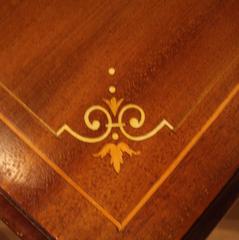 Superb 19th Century Mahogany Revolving Bookcase with Inlay