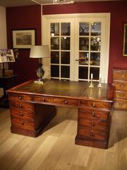 Good Size Georgian Mahogany Partner Desk