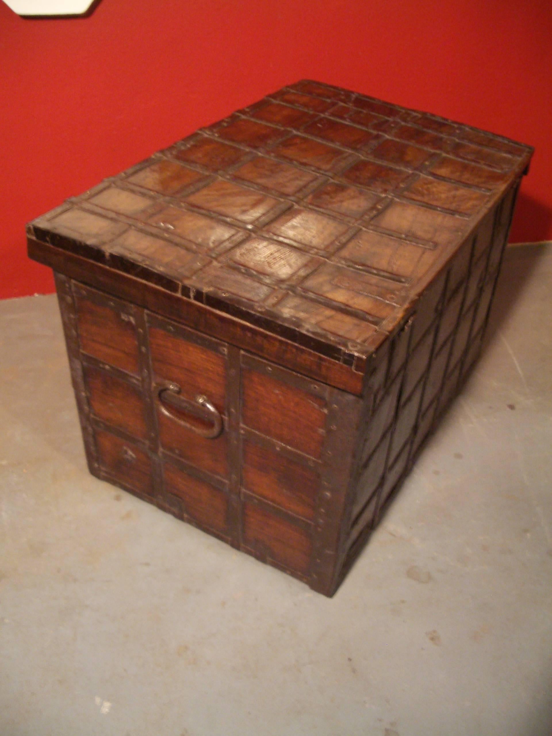 Mid-19th Century 19th Century Anglo Indian Small Antique Chest
