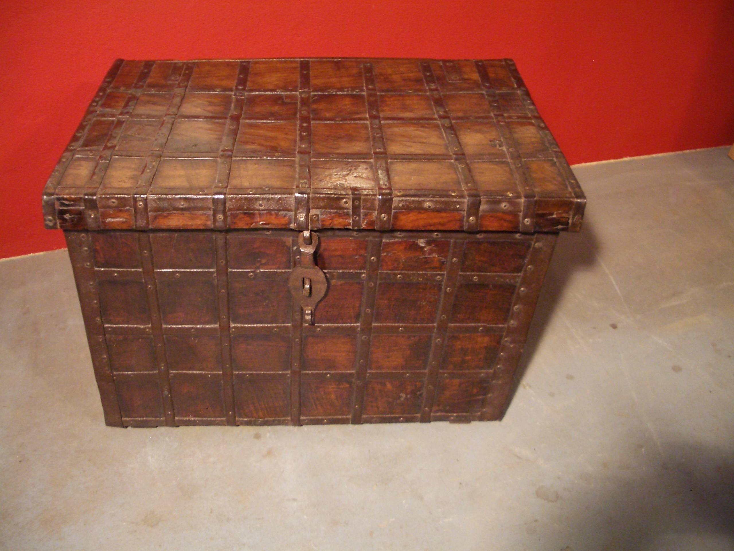 19th Century Anglo Indian Small Antique Chest 1
